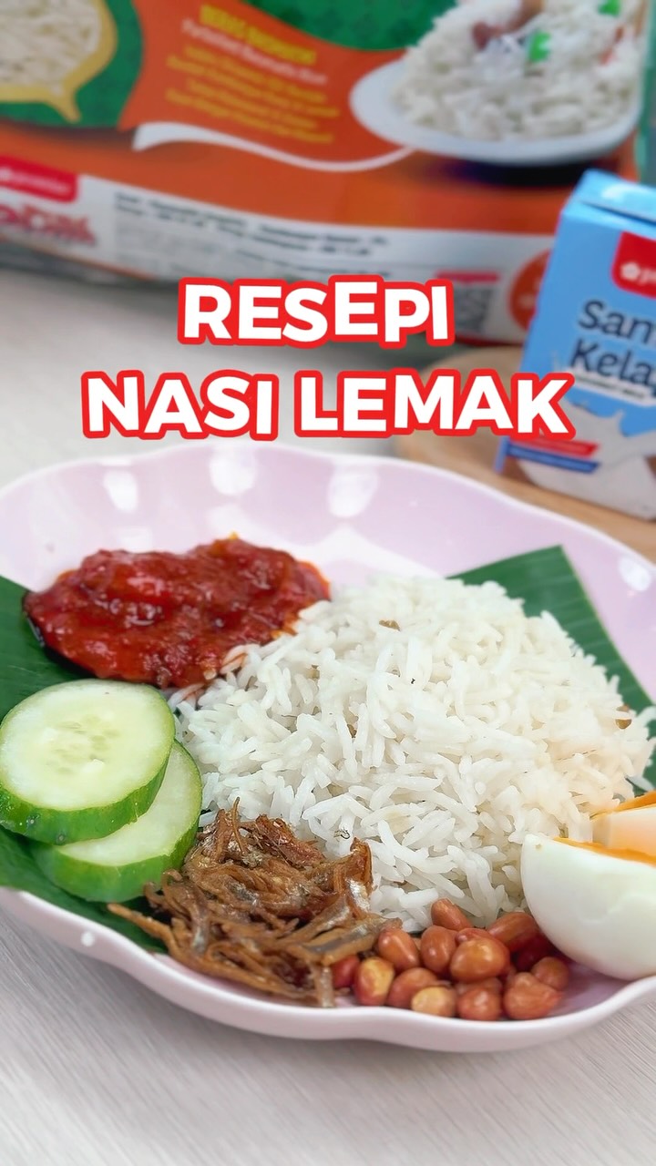 Kalau masih struggle buat Nasi Lemak, korang try ikut resipi ni. Confirmed jadi 😍
Bahan-bahan;
3 cwn beras basmathi pusacream (parboiled)
3 3/4 cwn campuran santan kelapa jasmine dan air
1-2 sk garam
1 helai daun pandan
1/2 inci halia
1 sk biji halba
1 sk gula
#JasmineFoodMY #PilihanMuktamadAnda
#BERNAS