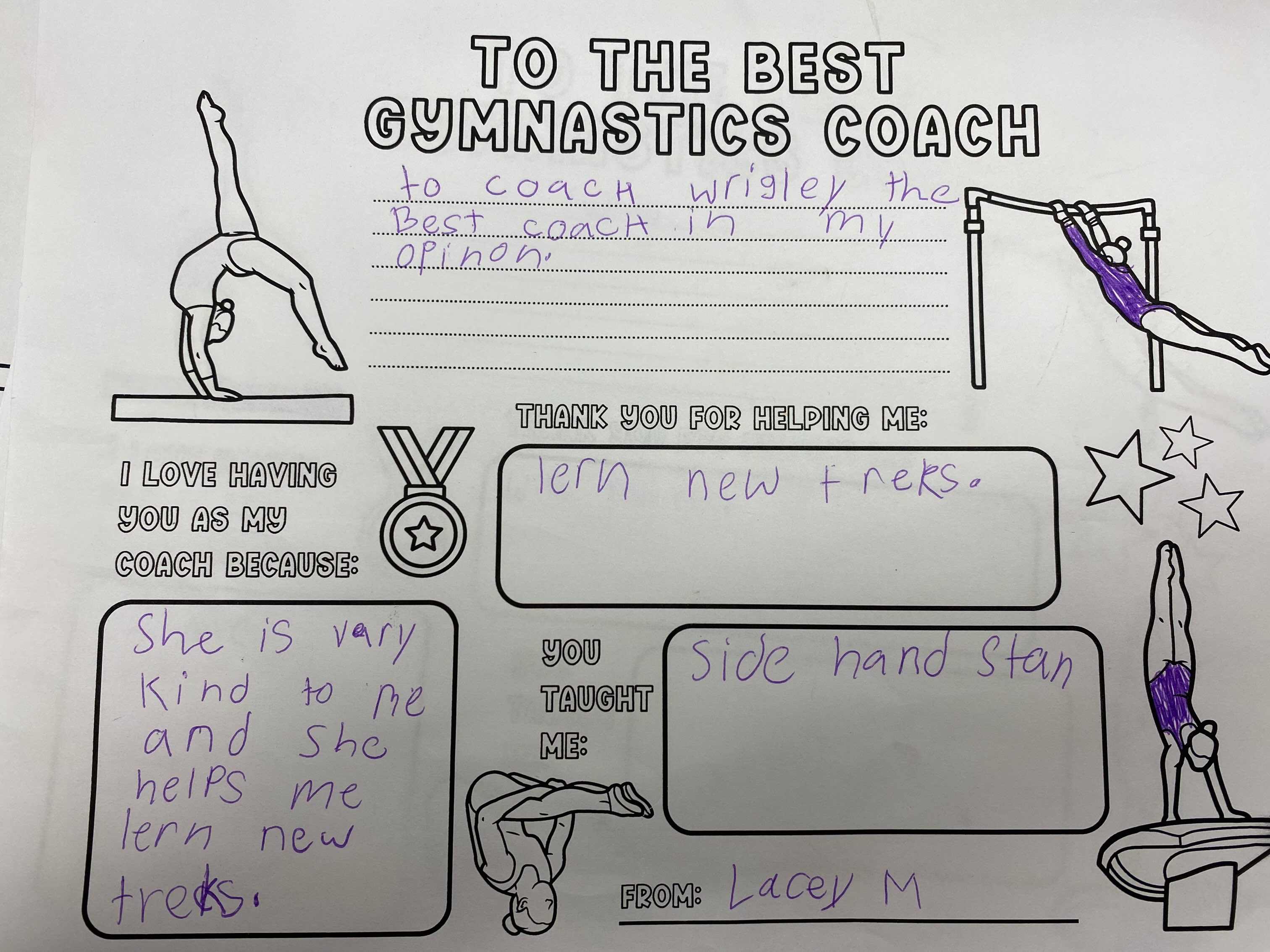 Happy National coaches’ day to all of our coaches!💜🩵 We recently had some of our athletes show their appreciation for all that our coaches have done- take a look! #NationalCoachesDay