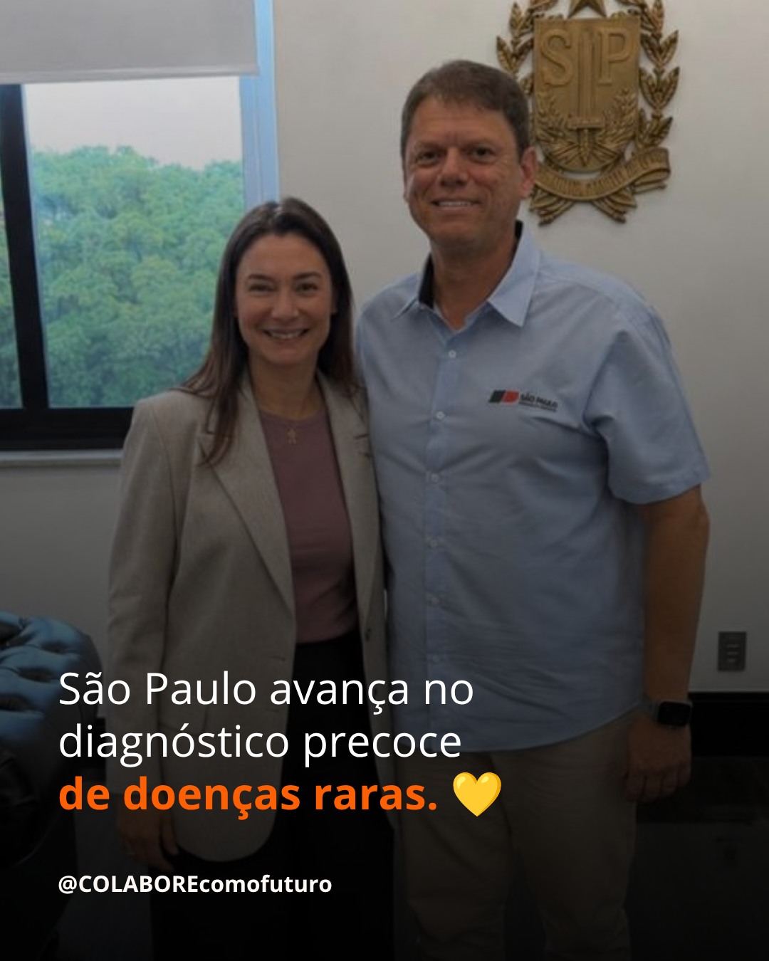 São Paulo avança no diagnóstico precoce de doenças raras. 💛
A ampliação da triagem neonatal foi publicada no Diário Oficial do Estado. Segundo a Secretaria de Estado da Saúde, a partir de 12 de outubro, o teste do pezinho passará a incluir a triagem para atrofia muscular espinhal (AME). A oferta começará em algumas regiões e será ampliada gradualmente para todo o Estado.
Essa medida permitirá identificar bebês com suspeita de AME nos primeiros dias de vida e encaminhá-los mais cedo para confirmação diagnóstica e tratamento. Na AME, o tempo é decisivo para preservar o desenvolvimento motor e reduzir o impacto da doença.
Essa conquista também é resultado de mobilização e participação social. A Colabore vem atuando nessa pauta em reuniões com o governador, a primeira-dama, o vice-governador e a Secretaria de Estado da Saúde, além de eventos e da participação no Conselho Estadual de Saúde.
A campanha “Toda Vida Merece Continuar Cheia de Possibilidades” integra esse trabalho e já reúne mais de 17 mil assinaturas, com a mobilização da comunidade de doenças raras.
Compartilhamos os registros desses encontros e a publicação no Diário Oficial, que marca mais um avanço nessa agenda.
Celebramos essa conquista e seguimos acompanhando sua implementação. Queremos que o teste do pezinho ampliado chegue aos bebês de todo o Brasil.
Apoie esta causa em bit.ly/cartabebes
Ou comente AME para receber o link da petição por mensagem.
COLABORE COM O FUTURO. A GENTE MUDA A SAÚDE.
#TesteDoPezinho #TesteDoPezinhoAmpliado #TriagemNeonatal #AME #DoençasRaras #SUS #AGenteMudaASaúde