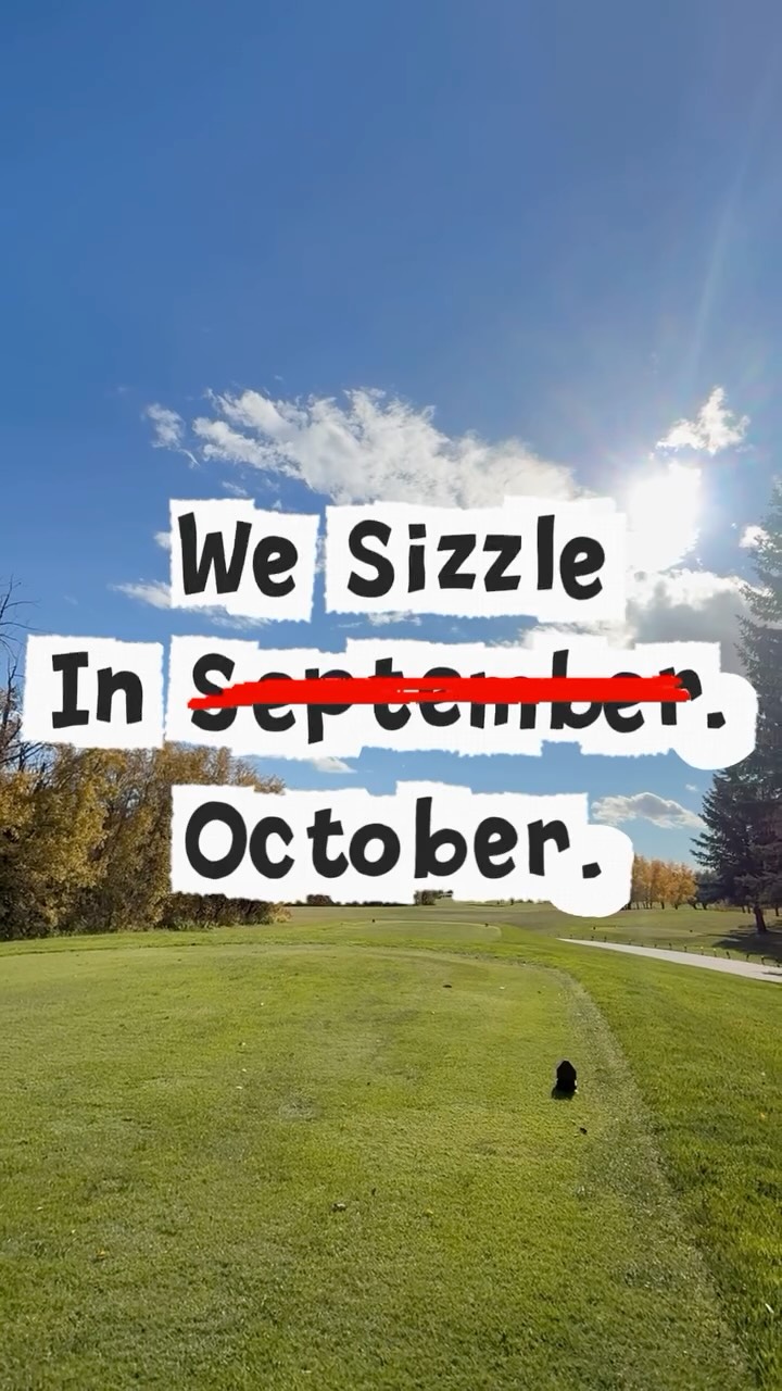 Get your rounds in while you can and #golfmillwoods
We sizzle in September. Sorry. October. 🤙
#comeplay #fallball at #milly #staybelowit