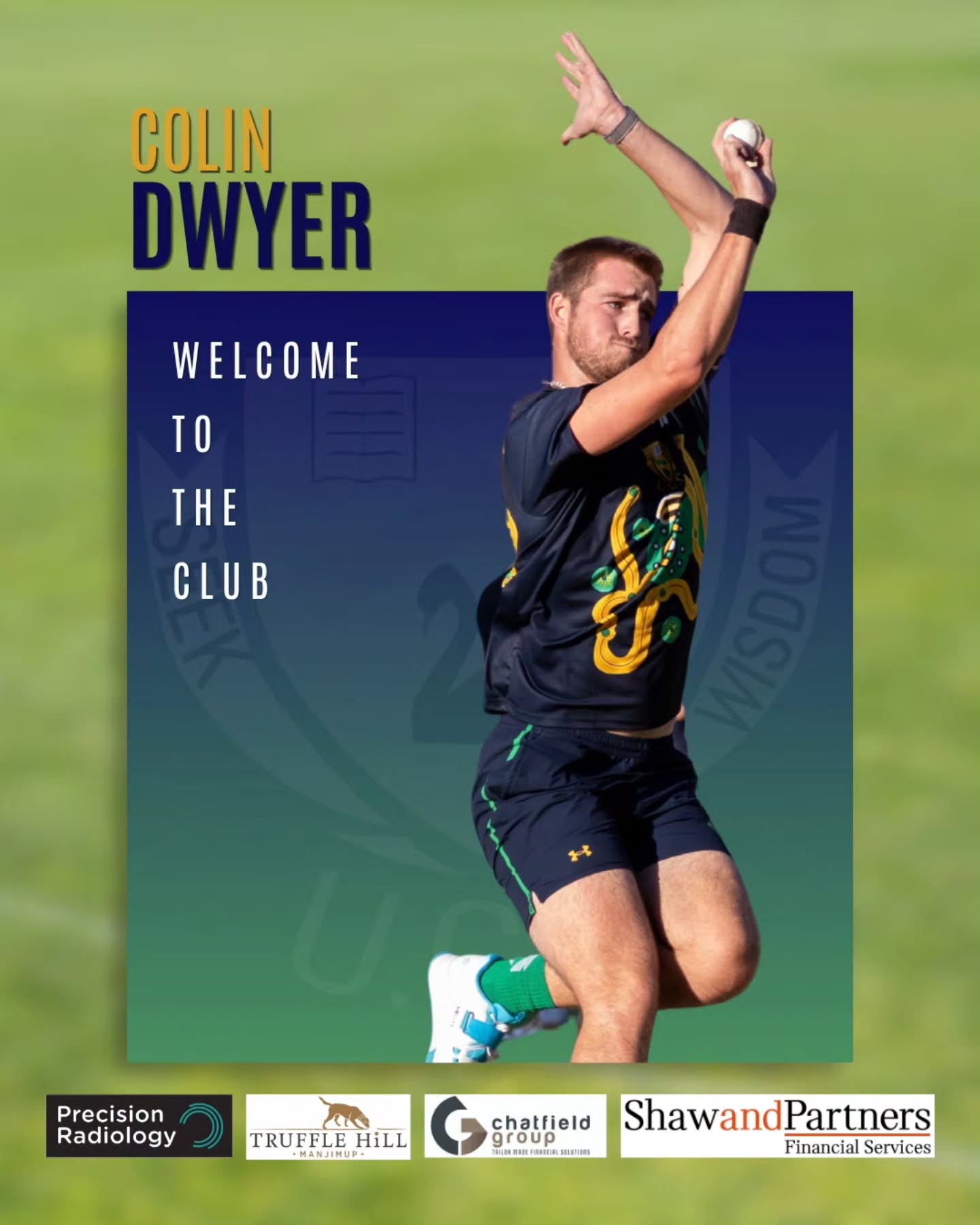 Welcome @colinj_dwyer to the Books! 📚
After last week’s heroics, he needs no introduction.
Regardless, Colin joins us from Mt Lawley, bringing plenty of experience and a ceiling that knows no bounds.
#TheStudents #TheBooks