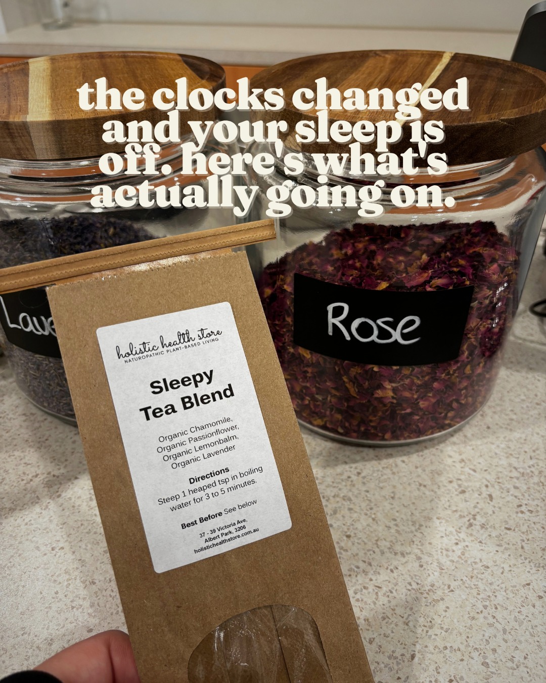 The clocks changed and your sleep is off. Here's what's actually going on.
Falling asleep fast is a good sign, but it's not the whole picture, depth, consistency and how you feel the next day matter just as much. And losing an hour doesn't just cost you sleep, it can throw off your body clock for days, especially if things were already inconsistent.
Sleeping in on the weekend helps you feel less tired, but it won't fully reset your rhythm, it can actually make the week ahead harder.
This week, get morning light early, keep your wake time steady, and ease dinner a little earlier if you can. Small, consistent cues beat one big fix.
Sleep quality affects your stress hormones, immunity and mood, not just how tired you feel.
Save this for the next time the clocks change.
#sleephealth #naturopathmelbourne #acupuncturemelbourne #baysidemelbourne #melbournenaturopath