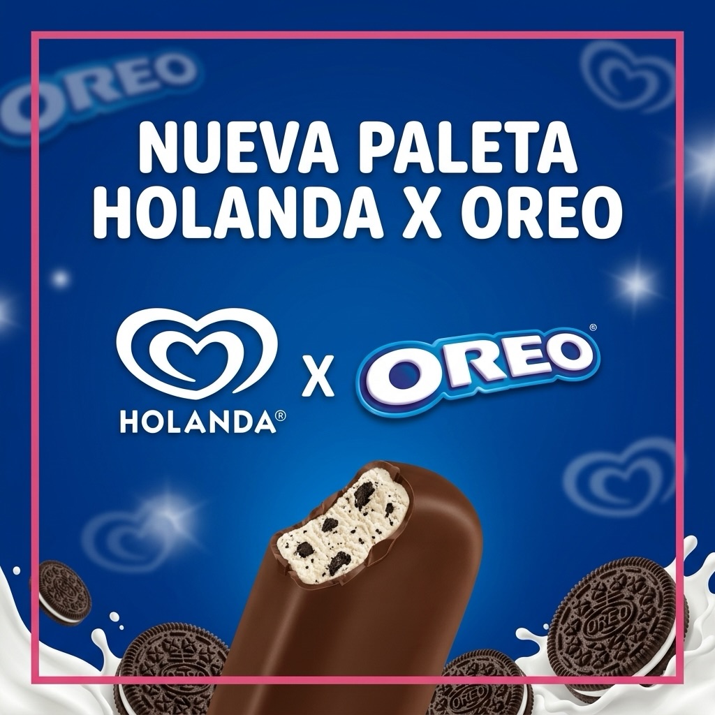 Una paleta que te va encantar desde el primer #crunch @oreo @oreo_mexico @heladosholandamx