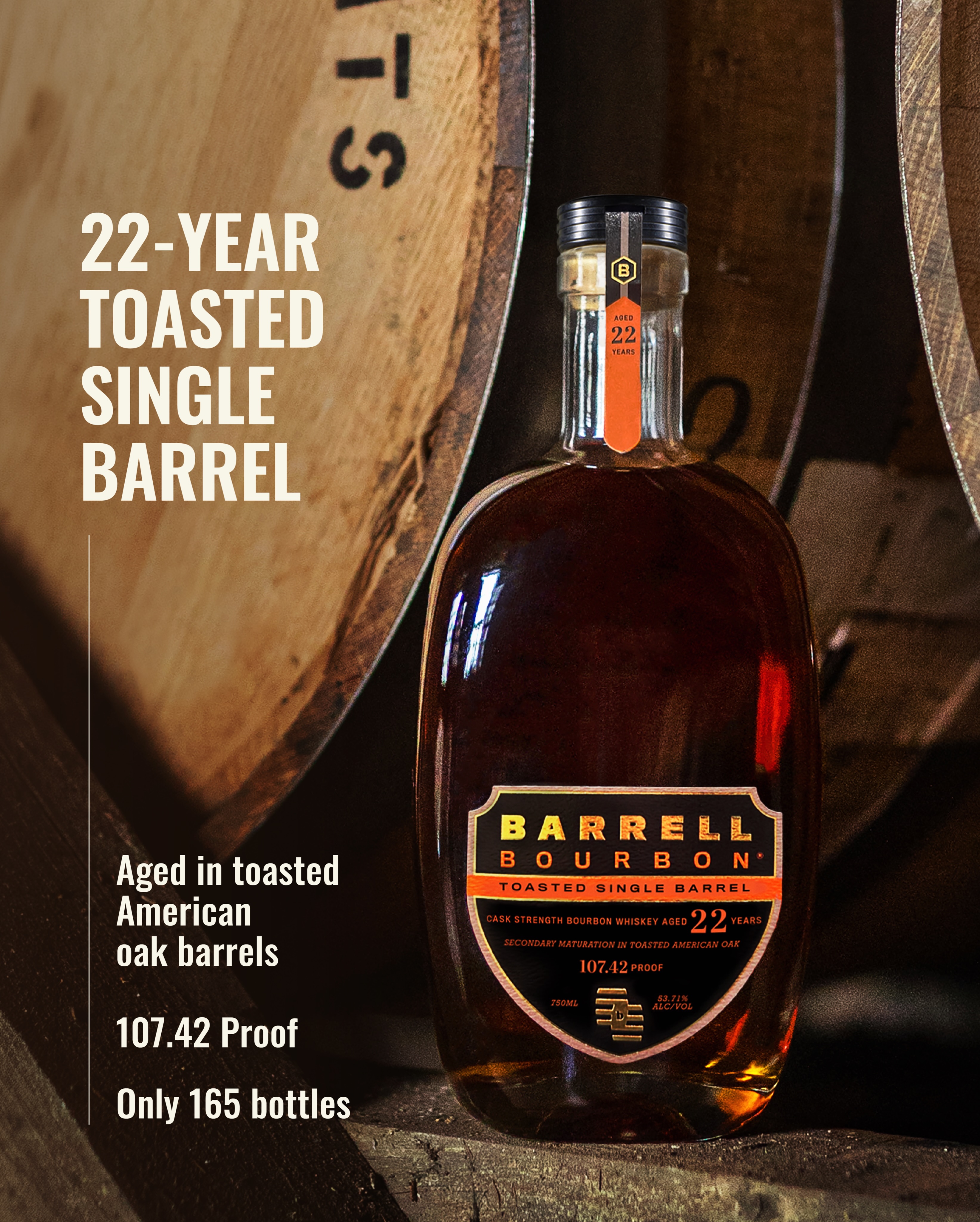 In 2018, we introduced our first BCS 15-Year-Old Gray Label Bourbon, later named the “Best American Whiskey of 2018” by Fred Minnick in Forbes.
We transferred a portion of that blend into nine custom-toasted American oak barrels for further aging. Seven years later, the third of those extraordinary barrels is ready.
Tomorrow, we’re launching our 22-Year-Old Toasted Single Barrel—an exceptional bourbon shaped by expert blending, time, and a perfectly toasted barrel.
Available at 10 AM in extremely limited quantities. Online only.
#whiskey #bourbon #singlebarrel #toastedoak