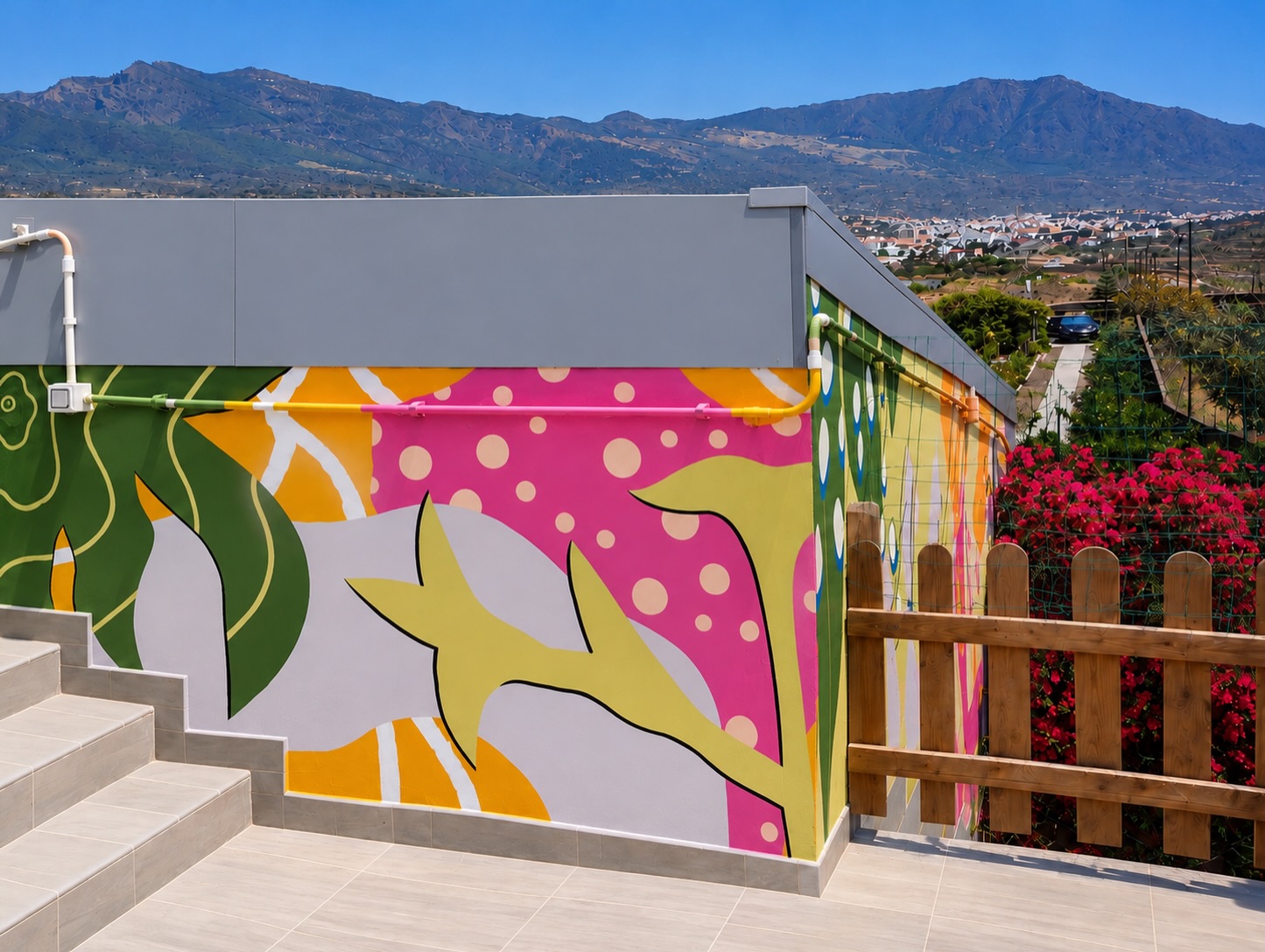 Finally sharing a project I completed in April this year in Tenerife! 🌿
A little floral mural corner at a private finca, bringing colour, organic shapes and a playful botanical touch to the space.
Sometimes projects take a little longer to make it out into the world — but here it is, better late than never! ✨
#MuralArt #FloralMural #MuralArtist #Tenerife #MARERAStudio BeforeAndAfter