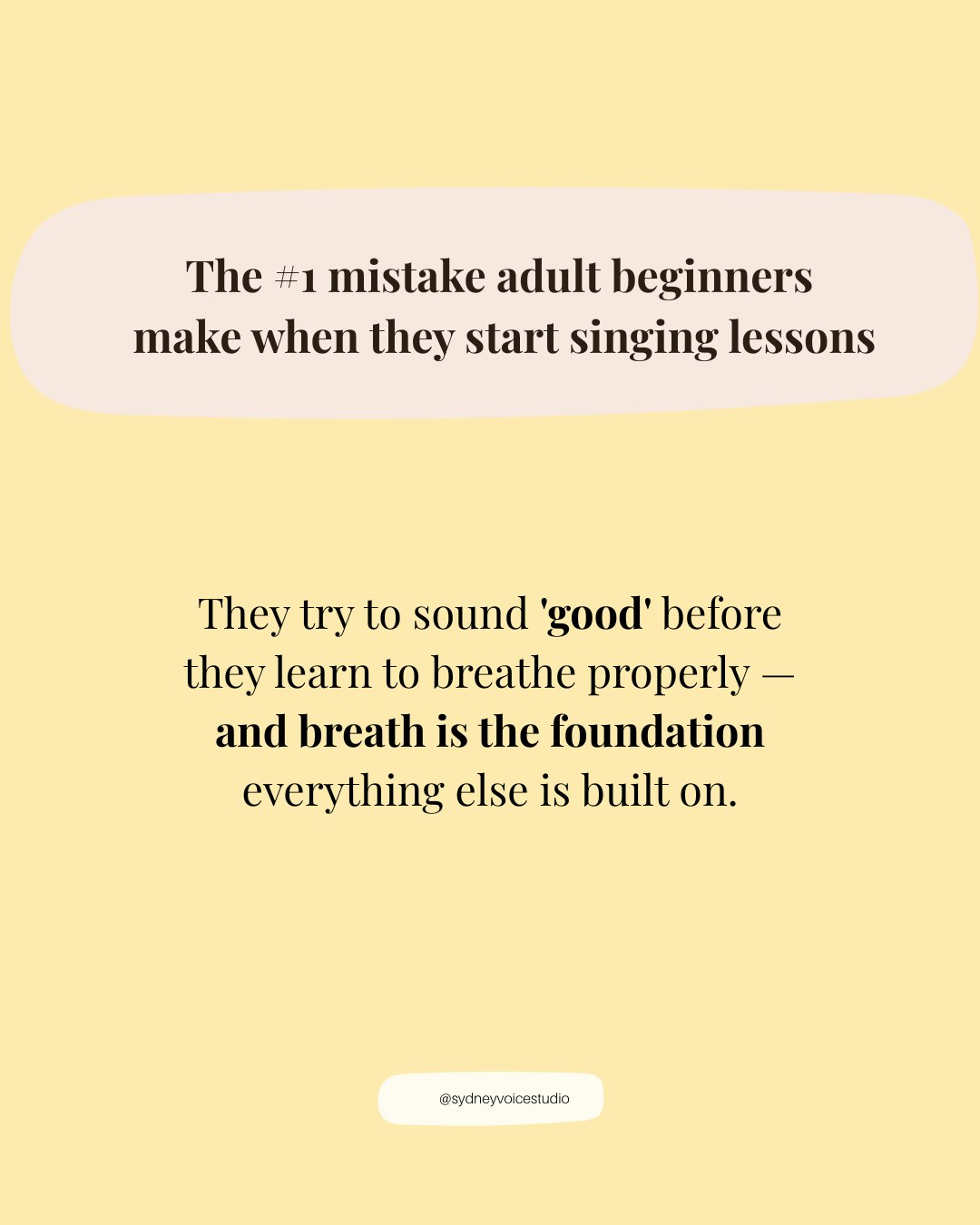 Breathe efficiently for better vocal quality and control! 🎤
Sound is simply moving air, and when we sing, we're mastering how that air moves within us.
Effective breathing isn't just filling your lungs; it’s the key to shaping tone, colour, and pitch.
Practice mindful breathing to unlock your vocal potential as you advance in your singing journey! ✨
Comment 'BREATH' and we will send you a guided track to practise with!