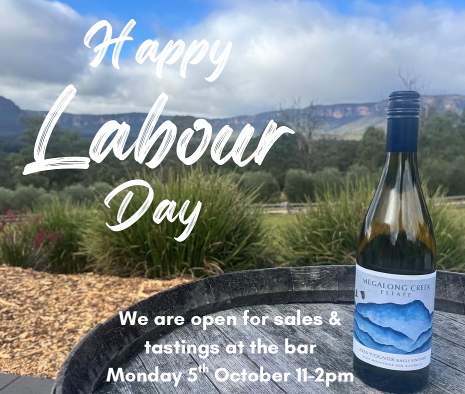 MCE Cellar Door OPEN Monday 5th October 11am-2pm. #bluemountainsnsw #labourdayweekend #winetasting #thingstodobluemountains #megalongvalley