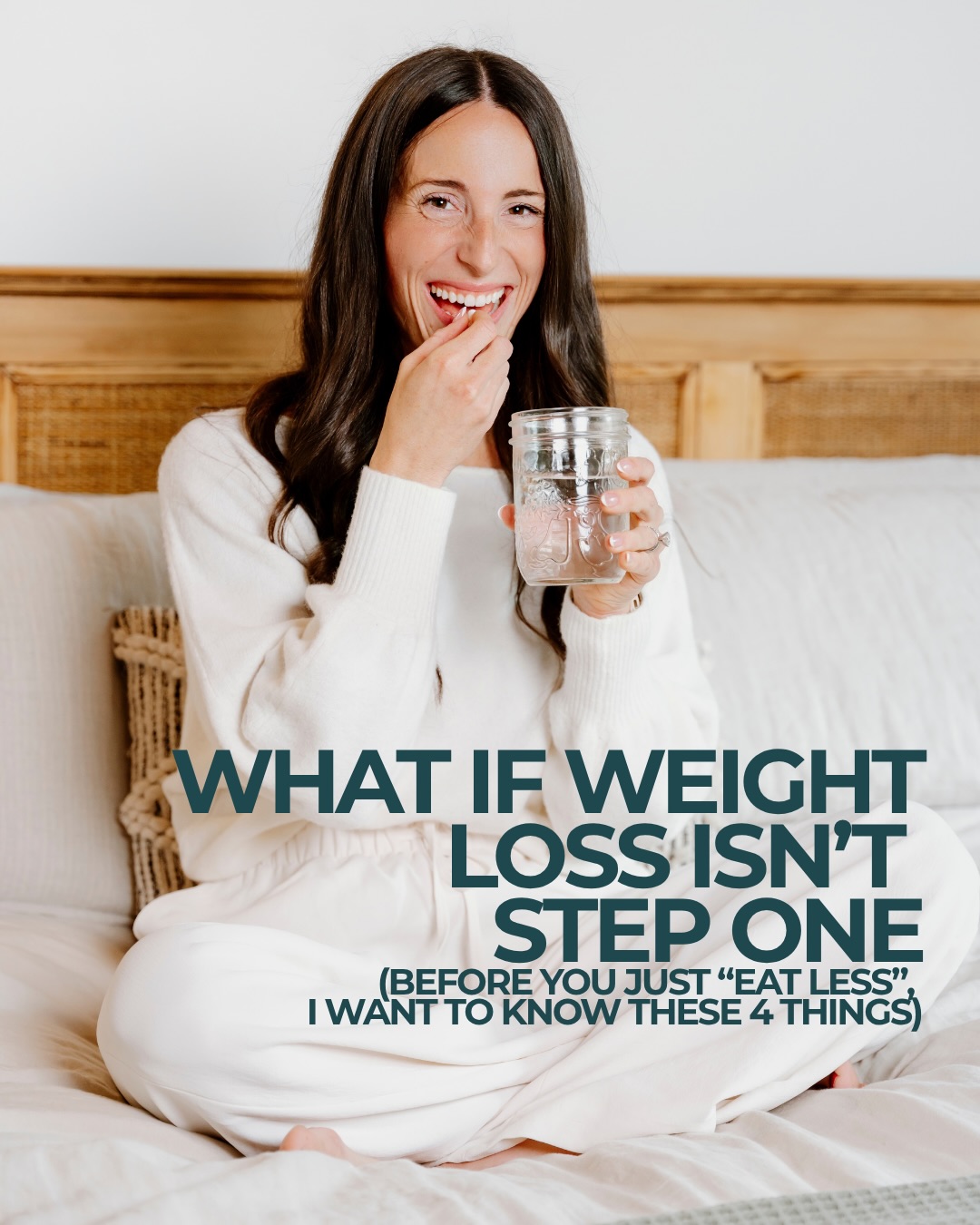 If your entire weight-loss strategy is “eat less and move more,” we need to talk.
Especially if you have PMOS, insulin resistance, or you’re moving through perimenopause.
A calorie deficit still matters for fat loss, but that doesn’t mean eating less should always be step one.
If you’re under-eating protein, not building muscle, barely sleeping, sitting most of the day and then trying to compensate with intense workouts, there are probably some foundations we need to work on first.
That’s why my approach starts with:
Fuel → Recover → Build → Move → then Fat Loss, when appropriate.
I don’t want you getting really good at losing the same 10–20 pounds over and over again, I want you to build a stronger, healthier, more metabolically resilient body, and a strategy that actually makes sense for your hormones and your life.
That’s the Evolved Metabolic Method. 🤍
EMM is coming into my 1:1 practice very soon, comment EMM to join the waitlist!