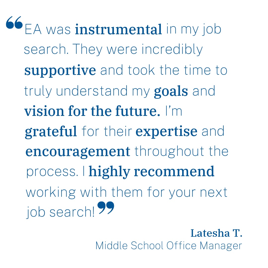 At EA, our Placement Managers work to support your goals and vision for the future.
.
.
.
#educatorsally #indyschools #privateschools #boardingschools #dayschools #education #jobsearch #jobsearching #teachers #teacherjobs #teaching #teachingjobs
