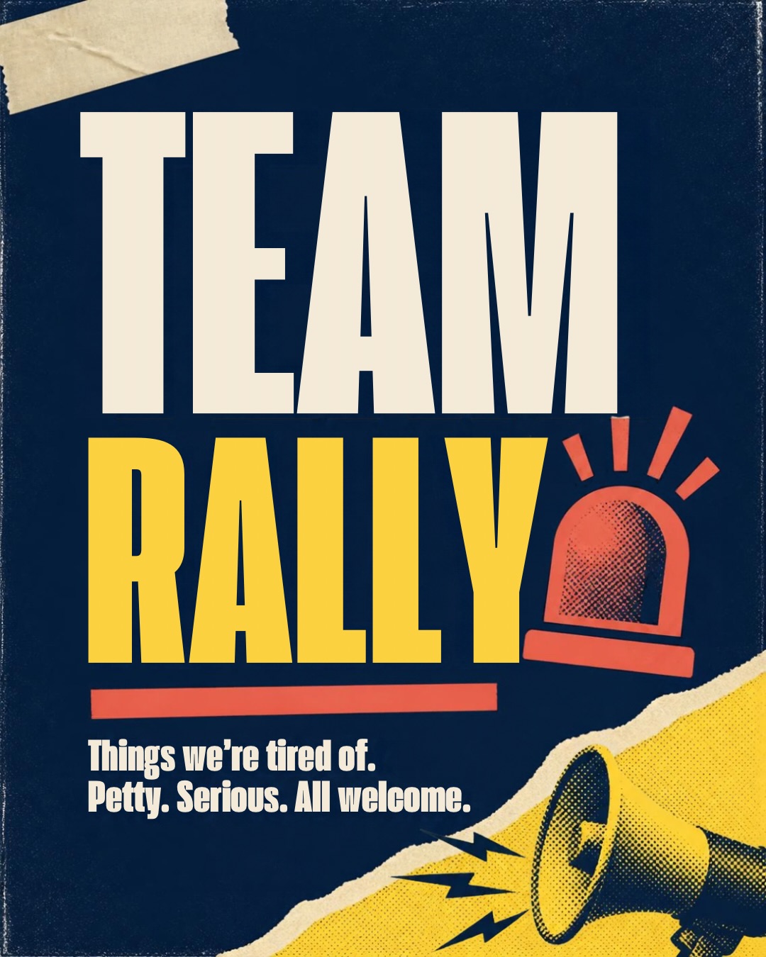 TEAM RALLY IS HERE 🚨😂
We put one minute on the clock and let the rants FLY.
Trash left in public.
Bad sidewalk etiquette.
Black licorice.
Protein EVERYTHING.
Trying to read one single paragraph without hearing “Mom…” 😵💫
And then we got a little serious.
Because sometimes we’re tired of the silly things…and sometimes we’re tired of watching ourselves complain about something we actually have the power to change.
Either way, this is your Team Rally. 😂
So now we want to hear from YOU:
What are you tired of?! 👀
Drop ONE thing in the comments. Petty or profound. We’re accepting everything from people who don’t return their shopping carts to full blown life grievances. 😂
And if you listened to the episode, leave us a review on Apple Podcasts or a comment on Spotify so we know you’re on the team. 💜
🎧 Team Not Tired
#TeamNotTired #Podcast #WomenWhoPodcast #ChristianWomen #FaithPodcast WomenOfFaith ChristianPodcast GirlTalk RealTalk PodcastCommunity