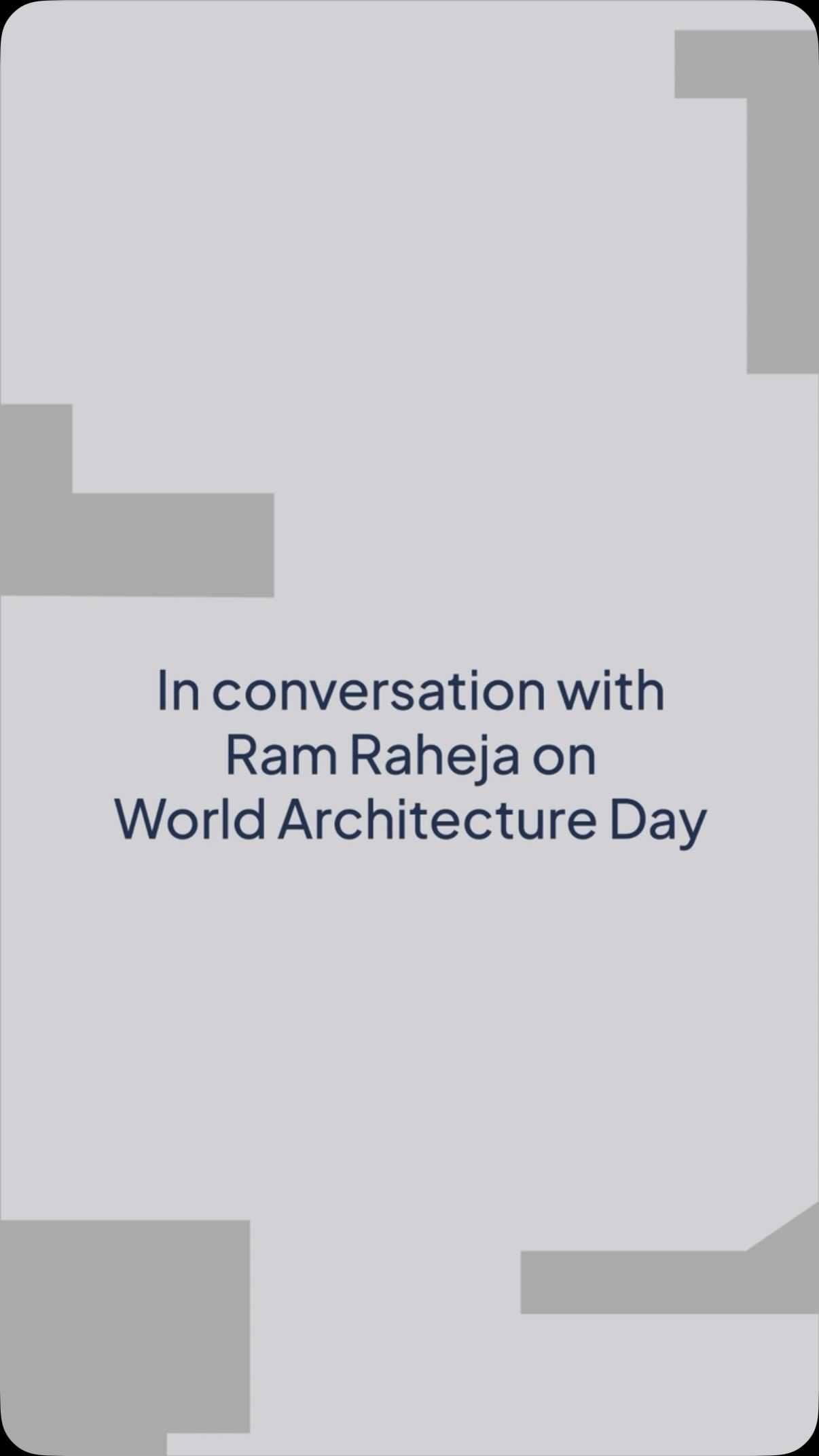 Mumbai. Chicago. Barcelona. Back to Mumbai.
On World Architecture Day, Ram Raheja talks us through the journey that shaped how he builds.
🎧 Sound on.
@ram_raheja
#worldarchitectureday #architechture #design #realestate #sraheja