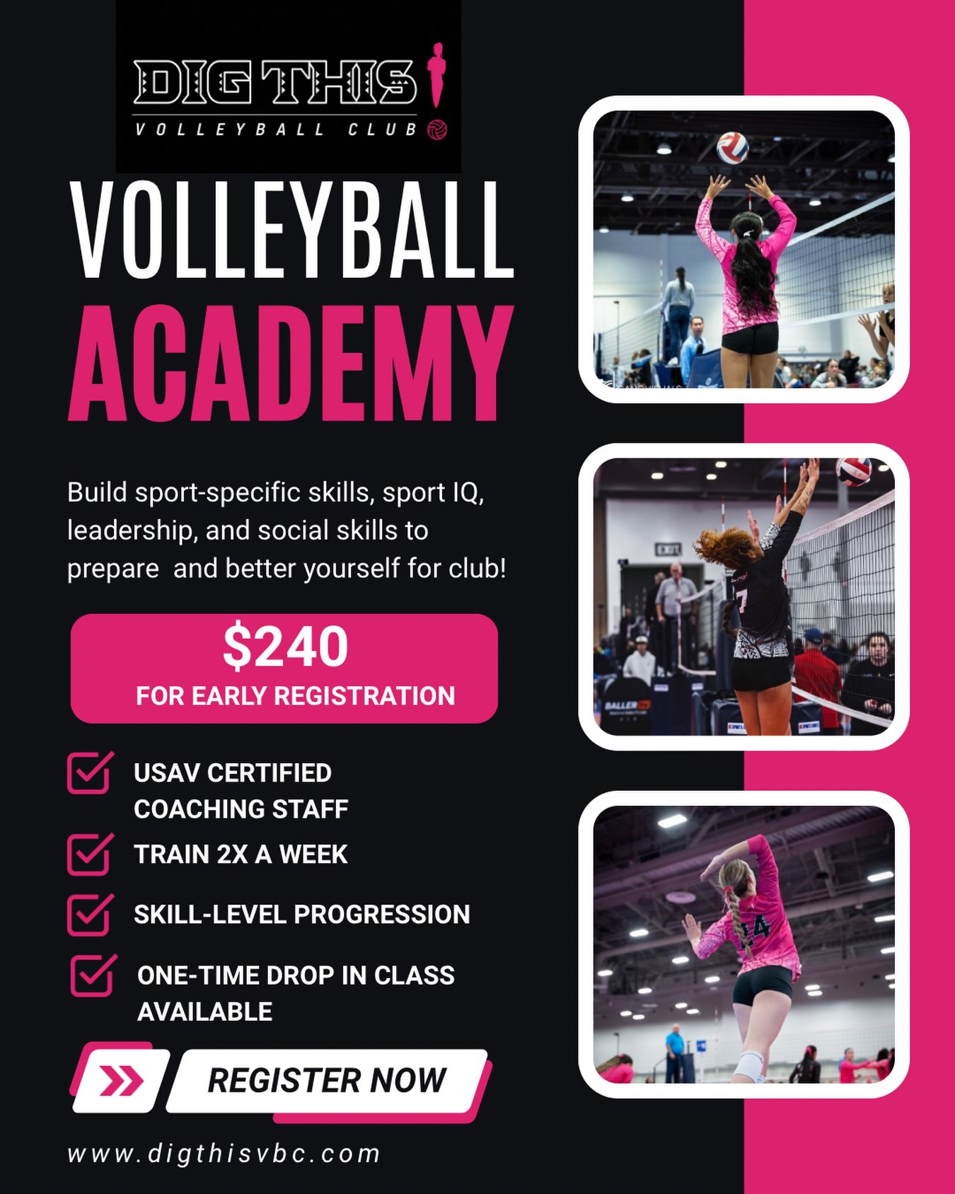CLASSES START TODAY! REGISTER NOW AT THE LINK IN OUR BIO! 💪🏽