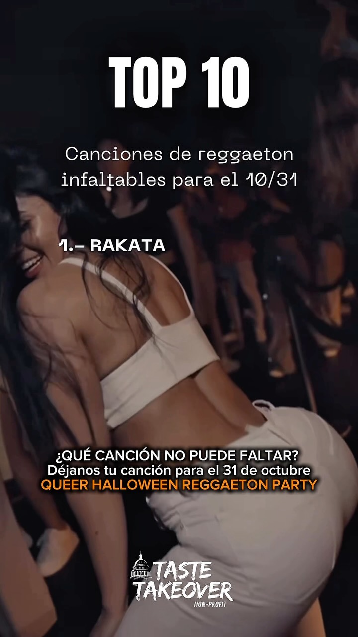 Si tu debilidad es el reggaetón vieja escuela, la pista te está llamando este 31 de Octubre.
Los beats que nos prendían. Los clásicos que todavía nos sabemos de memoria. Ese perreo que se siente DIFERENTE.
Este Halloween no venimos a portarnos bien… venimos a PERREAR SIN CULPA.
Vibes queer. Mujeres a atreverse. Clásicos inolvidables.
¿Qué canción te hace bajar hasta el piso apenas empieza a sonar y no quieres que falte este 31 de Octubre?
📅 31 DE OCTUBRE | QUEER HALLOWEEN REGGAETON PARTY
📍 Taqueria Picoso, Alexandria VA
🎟️ Link in Bio!
Etiqueta a tus cómplices del perreo y prepara tu disfraz!
#QueerHalloween #ReggaetonViejaEscuela #ReggaetonParty #QueerLatinas