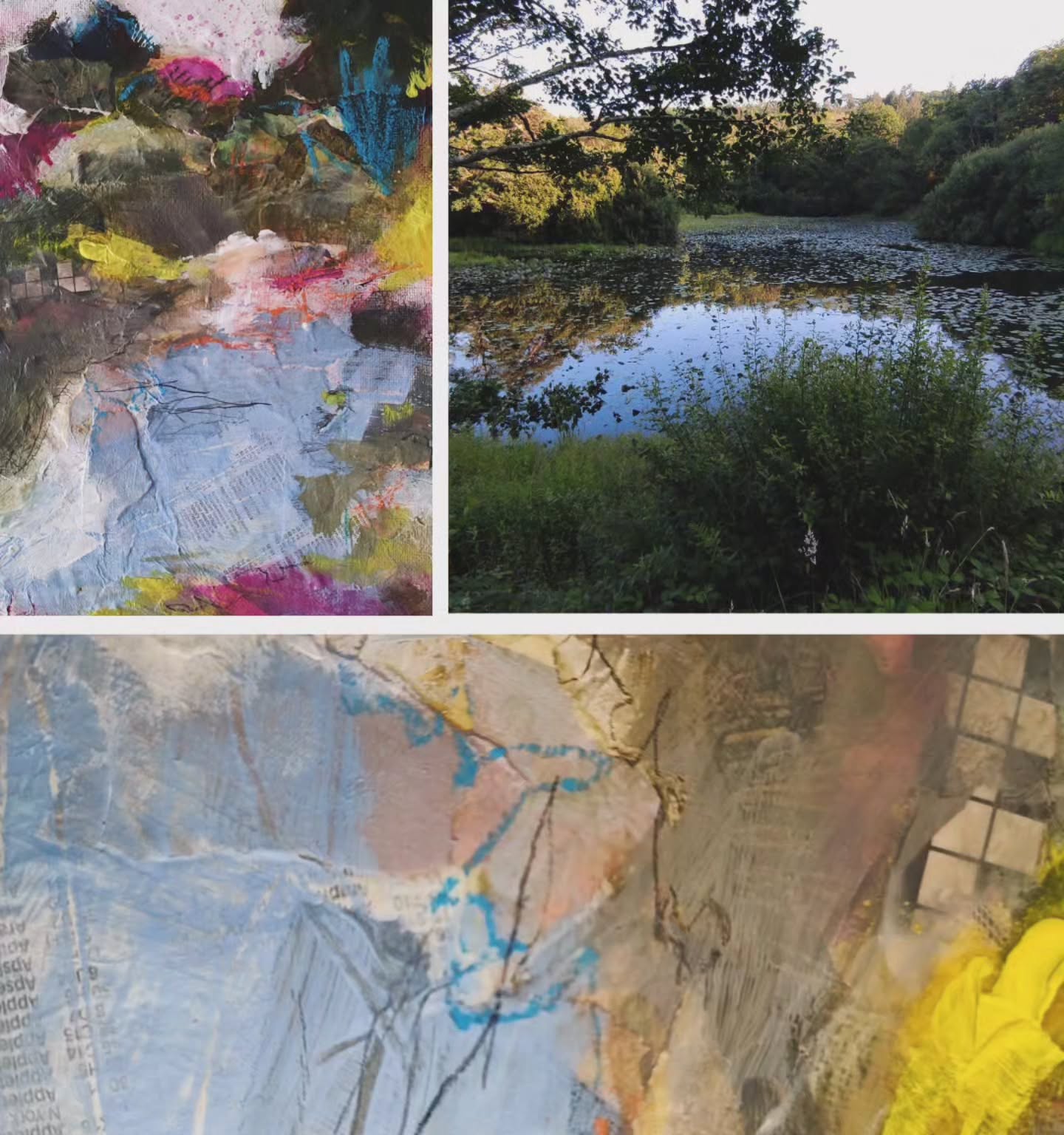 How seeds grow into beautiful paintings...
Pictured are some of my more recent collage works directly or indirectly inspired by my favourite landscapes around England, Wales and Scotland. There are so many beautiful sights, sounds, textures, and most importantly special memories connected to these places.
Which is why I'll paint them, again and again and again.
The "Land Marks" series of paintings are a little bit about the land, a tiny bit about me and a lot about being in awe of the natural world at our feet.
#inspiringart #artofuk #uklandscapes #welshlandscape #landmarks