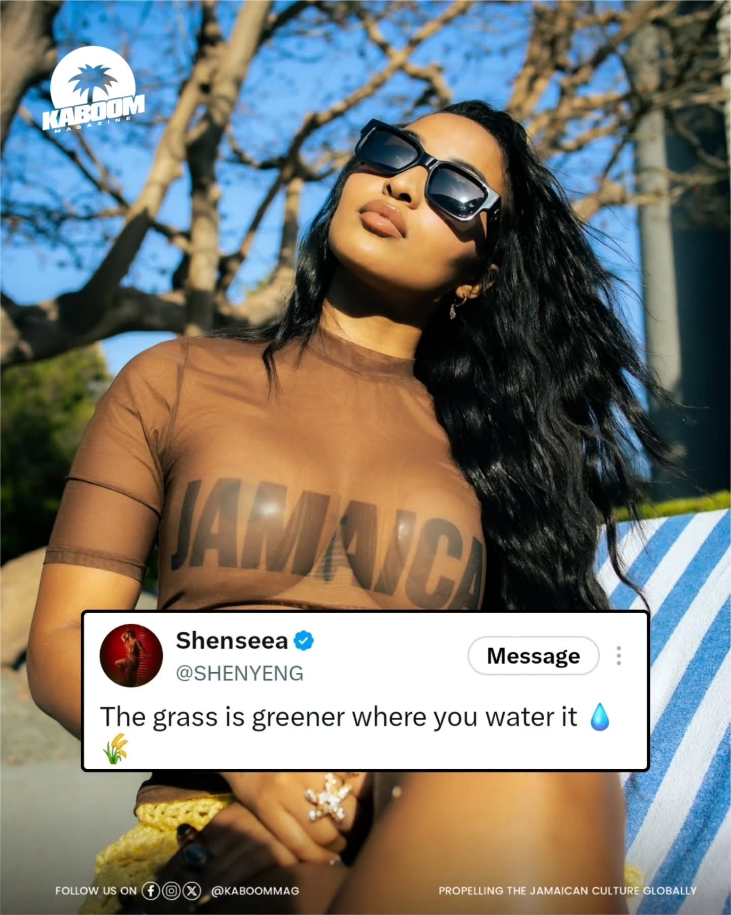 Shenseea with a little advice on knowing where to put your energy and when it’s time to let go.
“The grass is greener where you water it.”
Tag someone who needs to hear this ⬇️