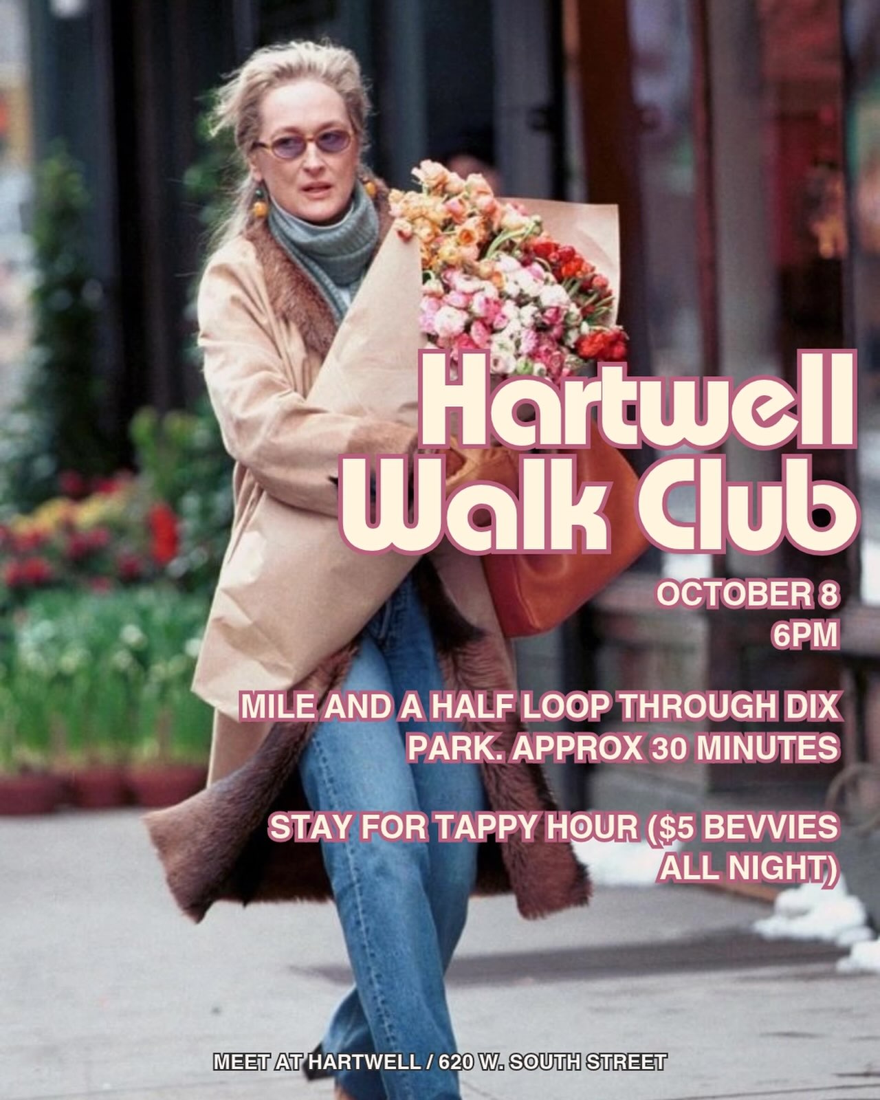 Walk club this Thursday! 6pm, meet at Hartwell! 30 minute loop, all are welcome. 🍁🍂🍃