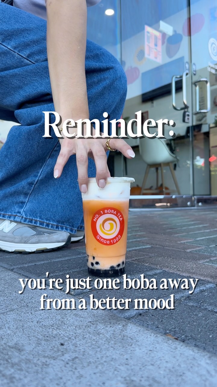 No matter what kind of day you’re having, you’re always welcome at No. 1 Boba Tea ❤️🧋 Pumpkin Thai Tea featured in this video 🎃 #boba #no1bobatea #bobalover #bobalife #thaitea