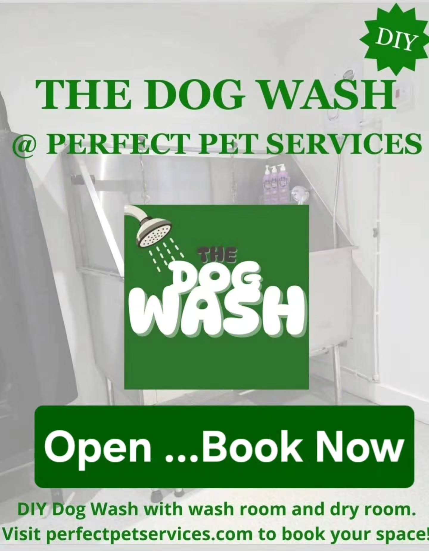 Do it yourself Dog Wash. Book the inside Dog Wash and keep your dog clean this Autumn. π @perfectpetservices
