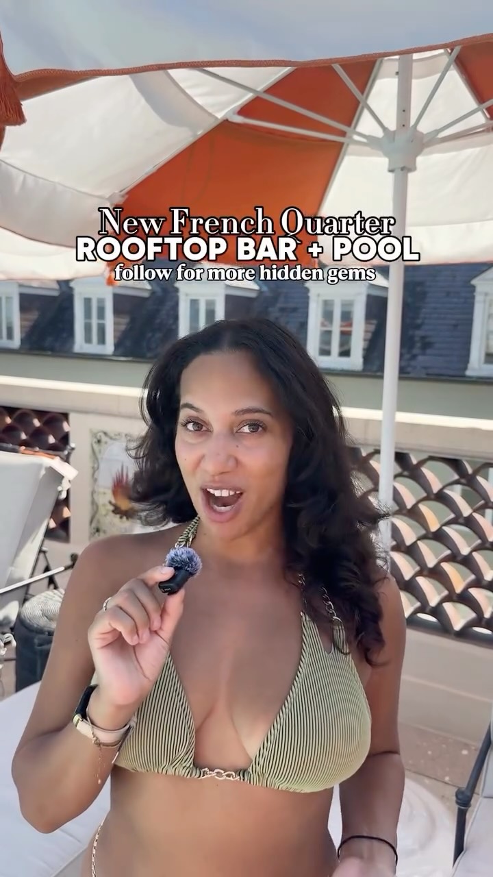 There’s a new rooftop pool, bar, and restaurant in the French Quarter with a stunning terrace and one of the best views in the city.