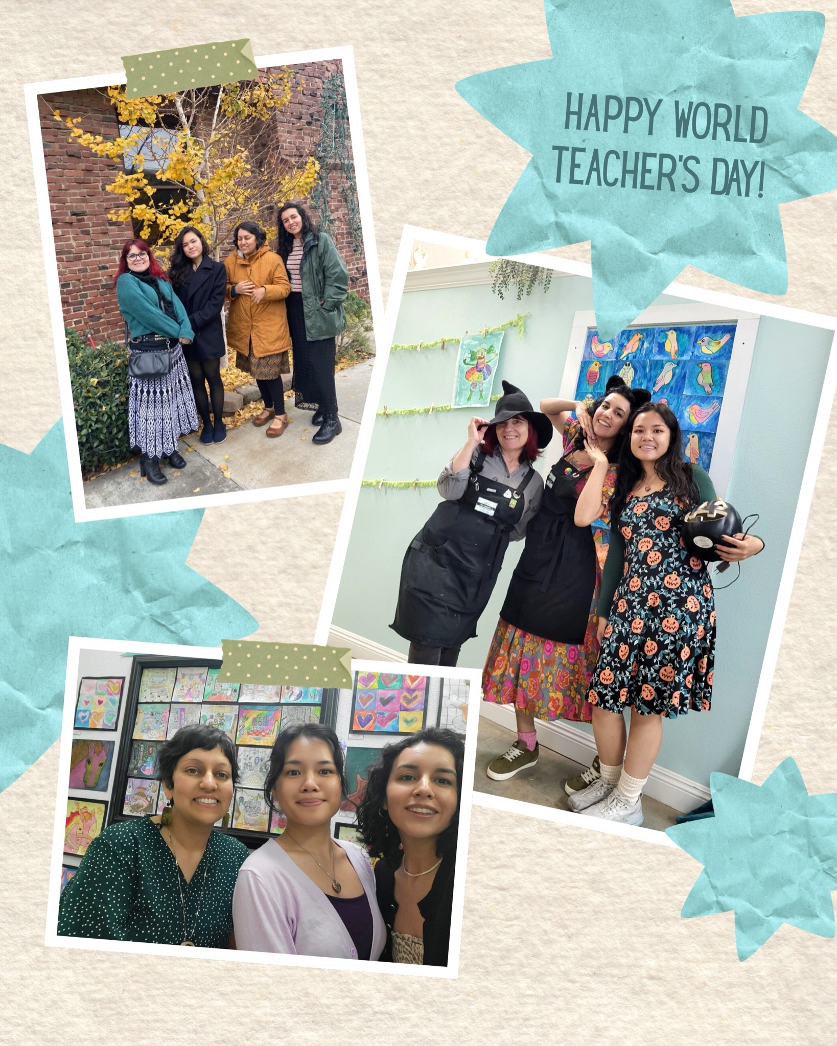 Is it too late to post for World Teacher Day?!? NOPE!
We are a small but mighty team here at Averyboo and I want to take a moment to thank each team member who help make this place wonderful❤️
Ms Natalie, Ms Nasley, Ms Tram, Ms Jamie
#worldteachersday
#artteacher
#arted
#artclass
#averybooarts
