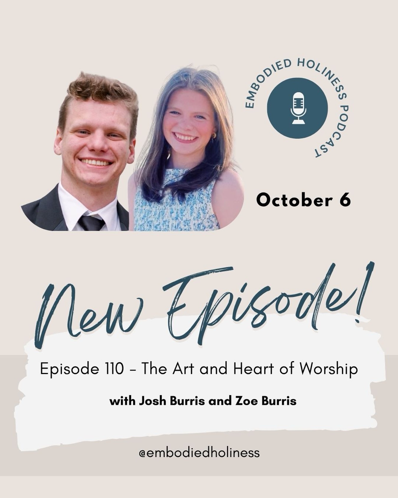 Ep. 110 - Susan sits down with brother-and-sister duo Josh Burris and Zoe Burris, who share a passion for leading the people of God into wholehearted worship. In this fun and dynamic conversation, they explore what worship really is, why it matters, and how worship shapes us as followers of Jesus. Whether you lead worship or simply want to better understand the heart behind it, this conversation will deepen your understanding of how and why we worship.