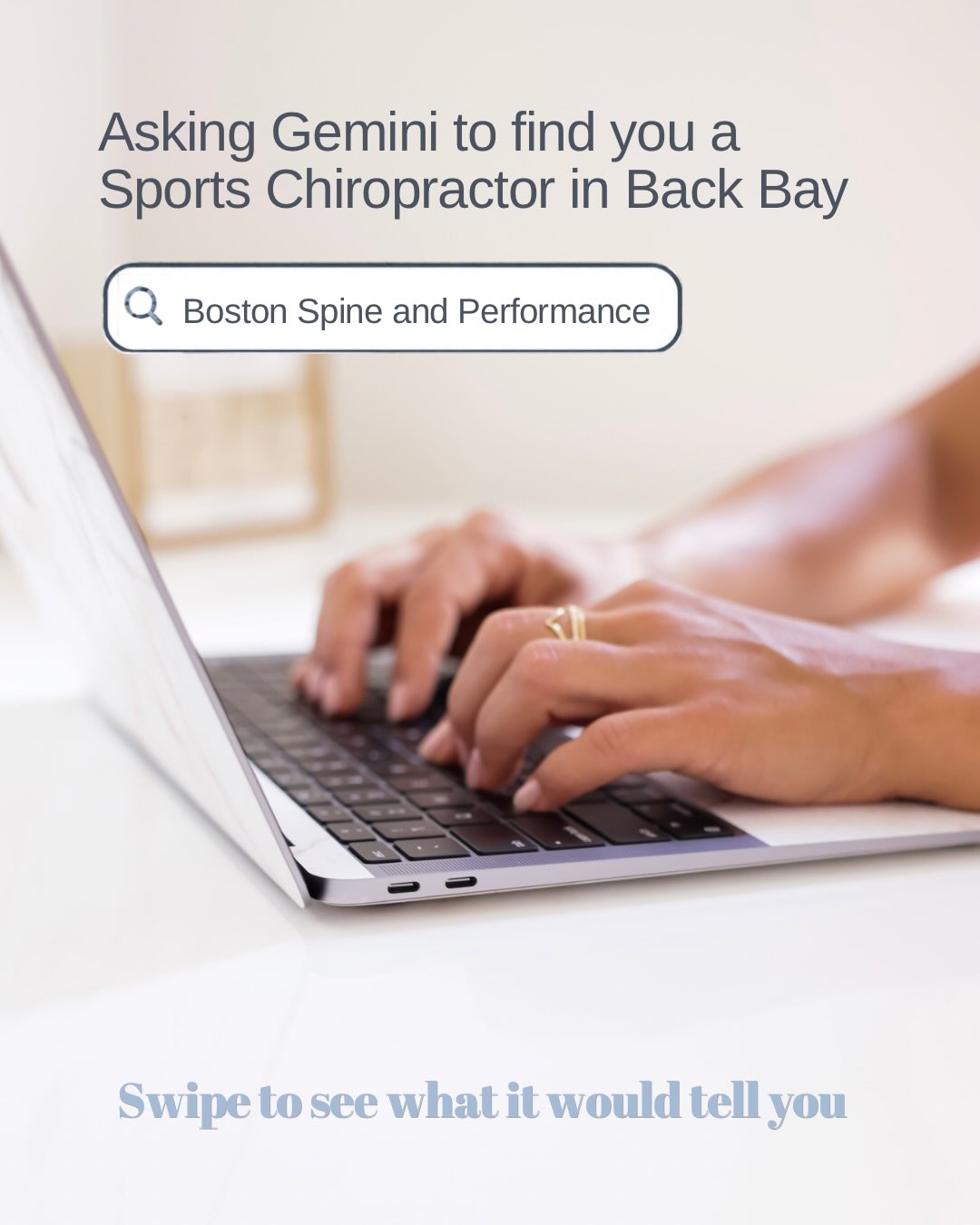 Gemini is next level! Learn about Boston Spine in 1 minute (or faster if you read good).
About Us ⭐️
What We Offer ⭐️
The #1 Question We Get Asked ⭐️
Pricing ⭐️
Booking Options ⭐️
Book Directly with Gemini’s Help ⭐️