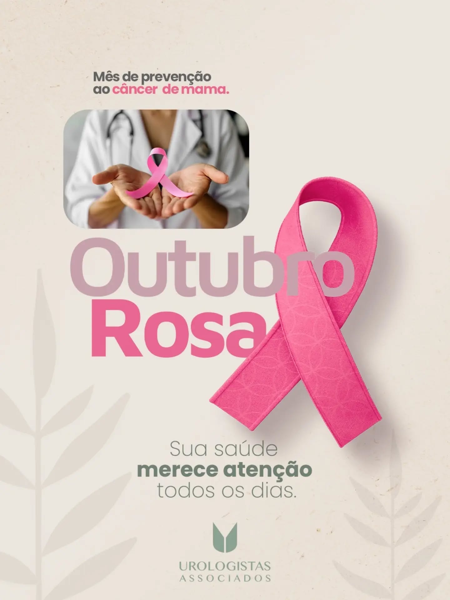 Outubro é um lembrete para olhar com mais atenção para a saúde da mulher. 🌸
Prevenção também é manter os acompanhamentos em dia, realizar os exames indicados e não ignorar sinais importantes. 💗
A Urologistas Associados apoia o Outubro Rosa e reforça a importância de manter uma rotina de cuidados com a saúde. 🩺✨
#OutubroRosa #SaúdeDaMulher #Prevenção #UrologistasAssociados