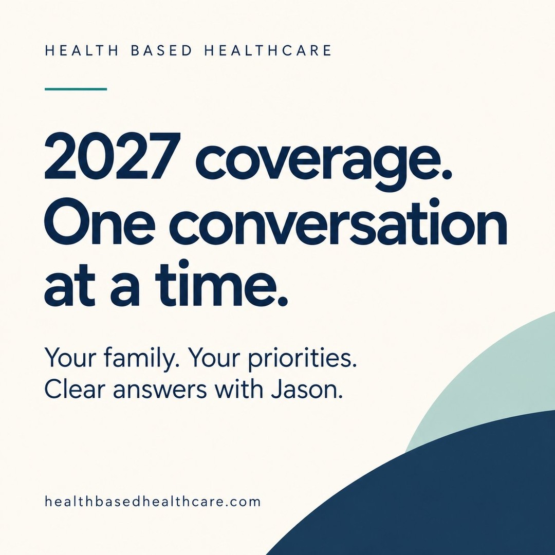Looking ahead to health coverage for 2027?
You shouldn’t need ten conversations just to understand your options.
Start with one call to me, Jason, a licensed health insurance agent with Health Based Healthcare.
We’ll talk about your family, your priorities, and what you want your coverage to do. Then I’ll help you compare available options and understand the differences.
One point of contact. Clear answers. Room to ask questions.
Visit the website through the link in my bio, or book directly:
https://calendly.com/healthbasedhealthcare/consultation