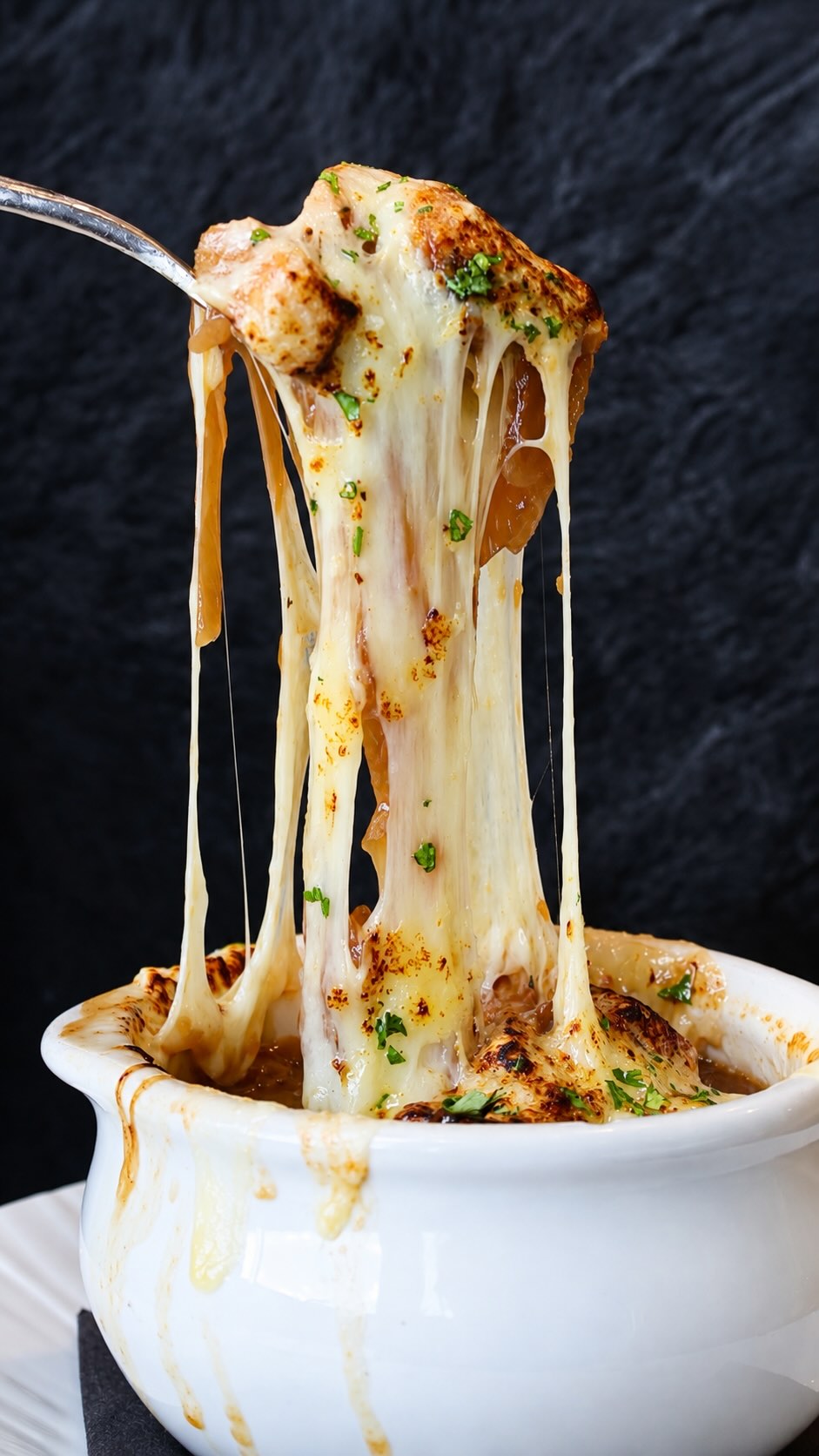 It’s officially ✨ French Onion Soup ✨ season. #WeathervaneGolfClub #FallMenu