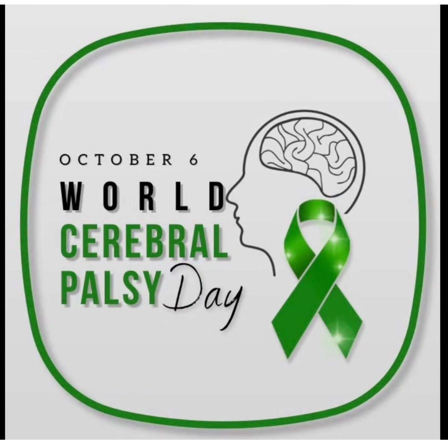 Hey Ryder’s Room families! 💚
Today is World Cerebral Palsy Day.
Many of the families in our community are raising and caring for loved ones with more than one diagnosis and many different abilities.
That’s why at Ryder’s Room, we celebrate everybody.
Today we’re sending extra love to our families and loved ones living with cerebral palsy. 💚
We see you. We celebrate you. And we’re glad you’re part of our community.