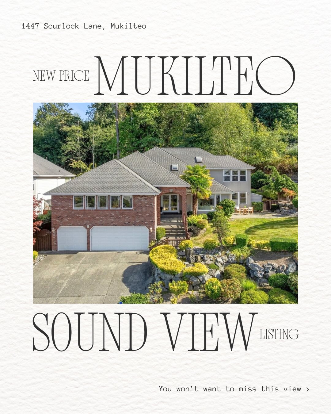 Imagine waking up to sweeping views of the Sound, then ending the day just blocks from the Mukilteo waterfront. 🌊
With an impressive great room designed around the view and beautiful spaces throughout, this Old Town Mukilteo home makes the most of its incredible setting. Swipe through for a look inside!
✨ NEW PRICE | $1,649,000
📍 1447 Scurlock Lane, Mukilteo, WA
📞 Nick Badran | (206) 979-7050
#MukilteoRealEstate #MukilteoHomes #SnohomishCountyRealEstate