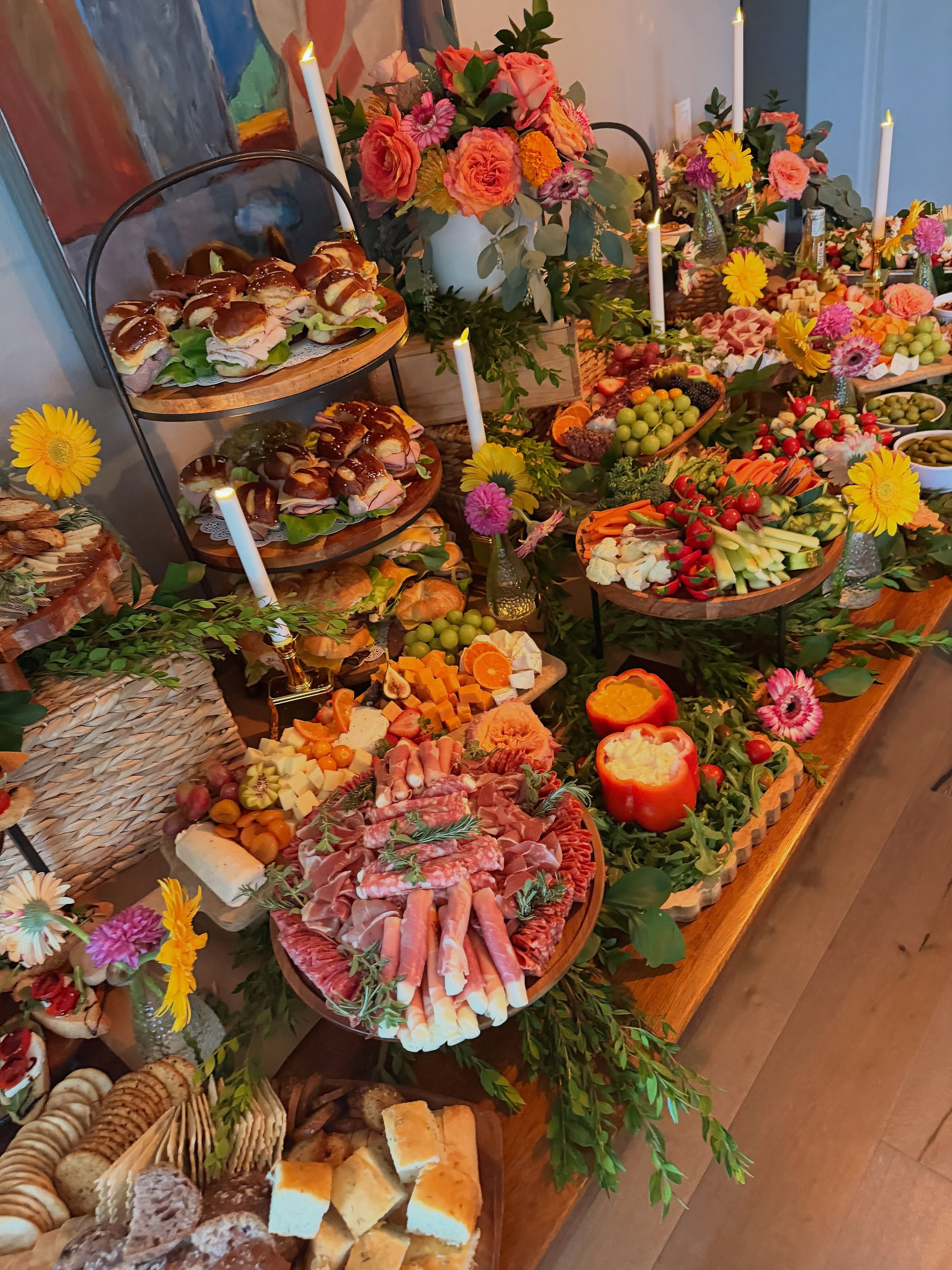 Retirement party grazing table
