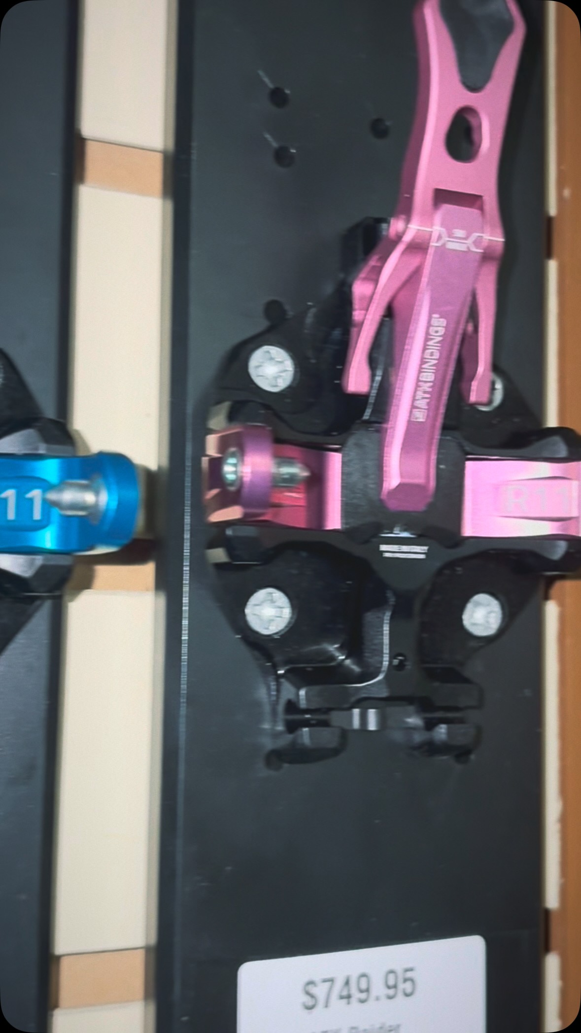 New @atkbindings have hit the wall. So clean. So fresh. So badass. #skitouring #skiing #vermont #aplinetouring