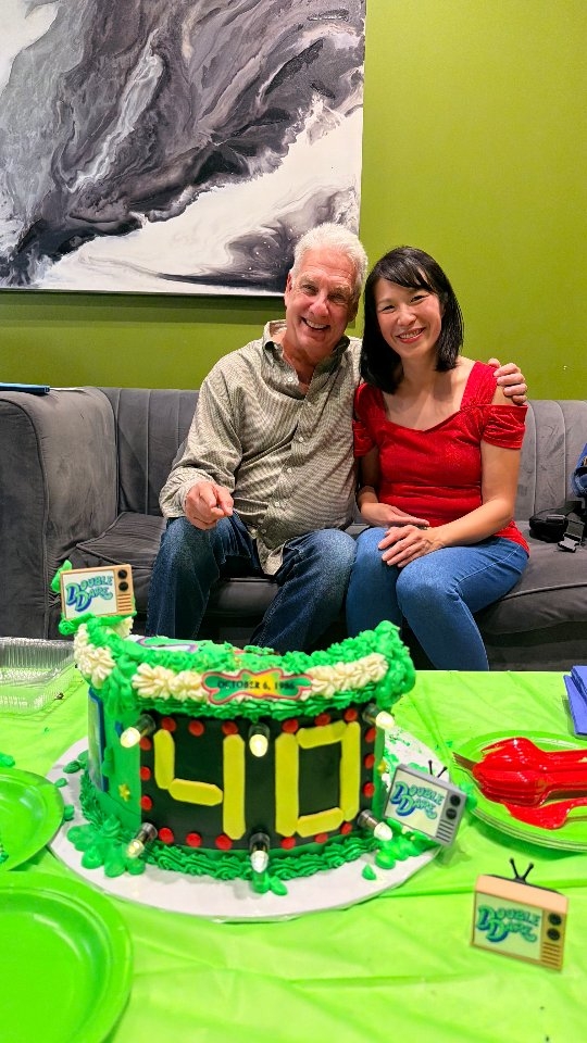 🎉 DOUBLE DARE TURNED 40!!! 🎉 And I got to be part of the celebration! 💙❤️💛
I drove all the way to Philadelphia with a very special cake for @realmarcsummers and the Double Dare 40th Anniversary Reunion at City Winery Philadelphia! 🏆🍰
🎉Fun fact: Double Dare premiered on October 6, 1986! 🤯 So celebrating 40 years of this iconic Nickelodeon show was a HUGE deal!🎉🧡💚
My connection with Marc actually goes way back to 2007, when I had the fortune of meeting him through a coworker who was a friend and fan. Since then, I've had the incredible honor of making cakes for Marc and his events over the years — including his 25th Anniversary Double Dare cake when he received the official citation from the City of Philadelphia declaring Double Dare Day! 🥹💙
And now… 15 years later! 🥳
Truly so blessed that I got to see Marc Summers & Friends Reunion event and I got to bring along a very special cake: a LIGHT-UP Double Dare anniversary cake with a BURN-AWAY image! 🔥🎂😱
Watching Marc reveal the image in front of the original producers, writers, and Double Dare crew was honestly one of the highlights of my entire day.💕 They watched it with the kind of excitement you’d expect from kids seeing Double Dare for the first time! 😂❤️
And then Marc actually sang a song while burning his cake away… because of course he did. 😂🎤🔥
The reunion was completely SOLD OUT and the energy was incredible. Seeing so many people come together to celebrate a show that became such a huge part of my childhood was truly special.😭
From making Marc's cakes since 2007… to celebrating 40 YEARS OF DOUBLE DARE with him in Philadelphia — I still can't believe I get to say I was part of this! 🥹💙
Thank you, Marc, for being a genuine, kind, and hilarious celebrity that you are and always encouraging me create something fun and crazy for your celebrations. It has been such an honor watching your journey unfold! ❤️
DOUBLE DARE FOREVER!!! 🏆💥
#DoubleDare #DoubleDare40 #MarcSummers #Nickelodeon #TheCakeBee