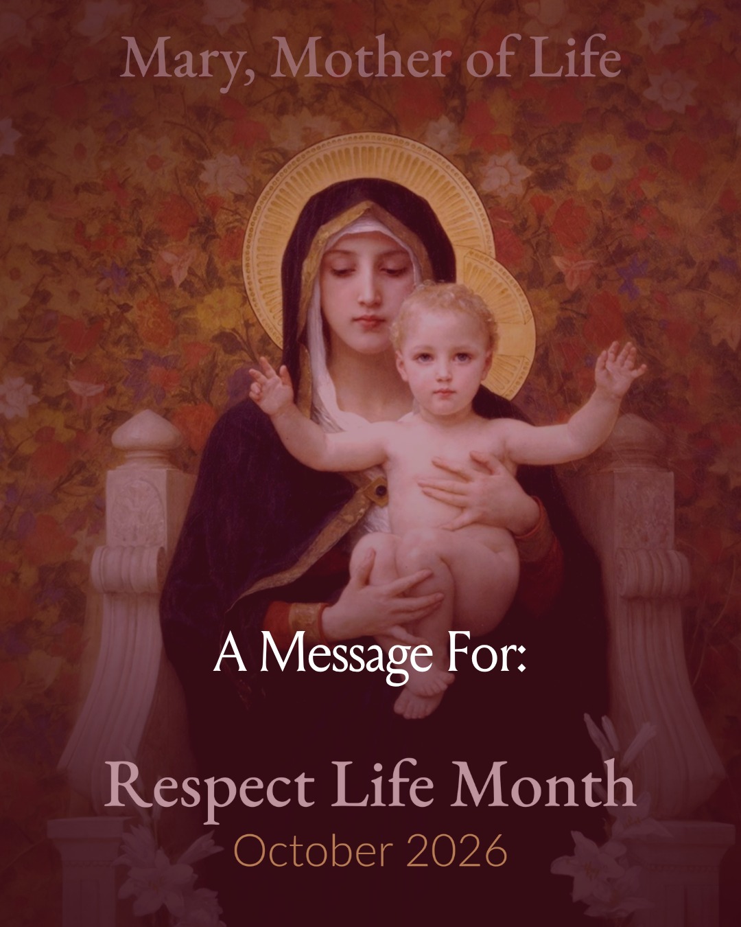 Each October, during Respect Life Month, we reflect on the incredible gift of human life in an intentional way.
Let us unite in prayer as we work to ensure every life is cherished and uplifted throughout the year.
Mary, Mother of Life, intercede for us! 🌹🙏
#October #RespectLifeMonth