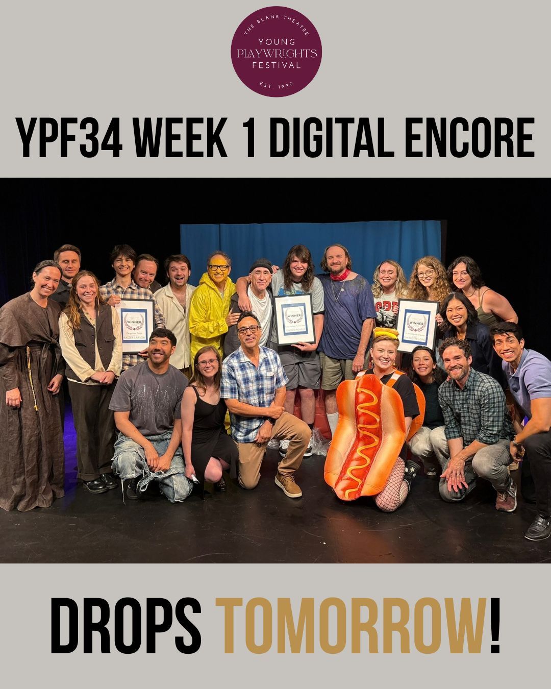 YPF34's Digital Encore starts tomorrow with our Week 1 shows: Forgotten Fields, In the Name of Love, and Rocky Hotdog Picture Show! Check it out on our Patreon! Link in bio! #ypf34 #YPFamily #digitalencore #encore