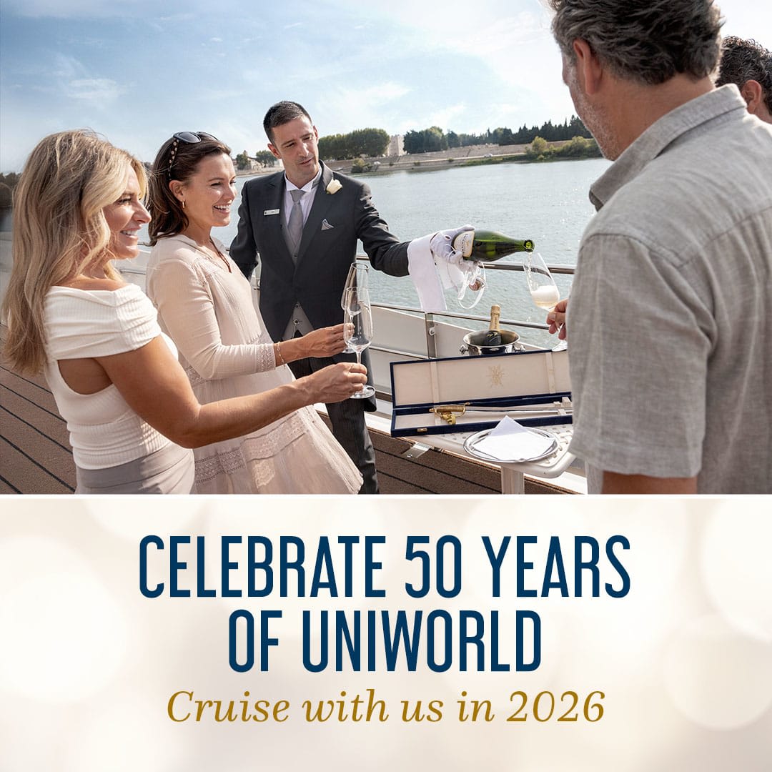 Celebrate five decades of travel with Uniworld and save up to 30% on select 2026 sailings!✨
Since 1976, Uniworld has been transforming the luxury travel experience through our passion for elevated, immersive vacations and a guest-forward ethos.
📩 Contact for more details! info@dreamversetravel.com(865) 722-0126
