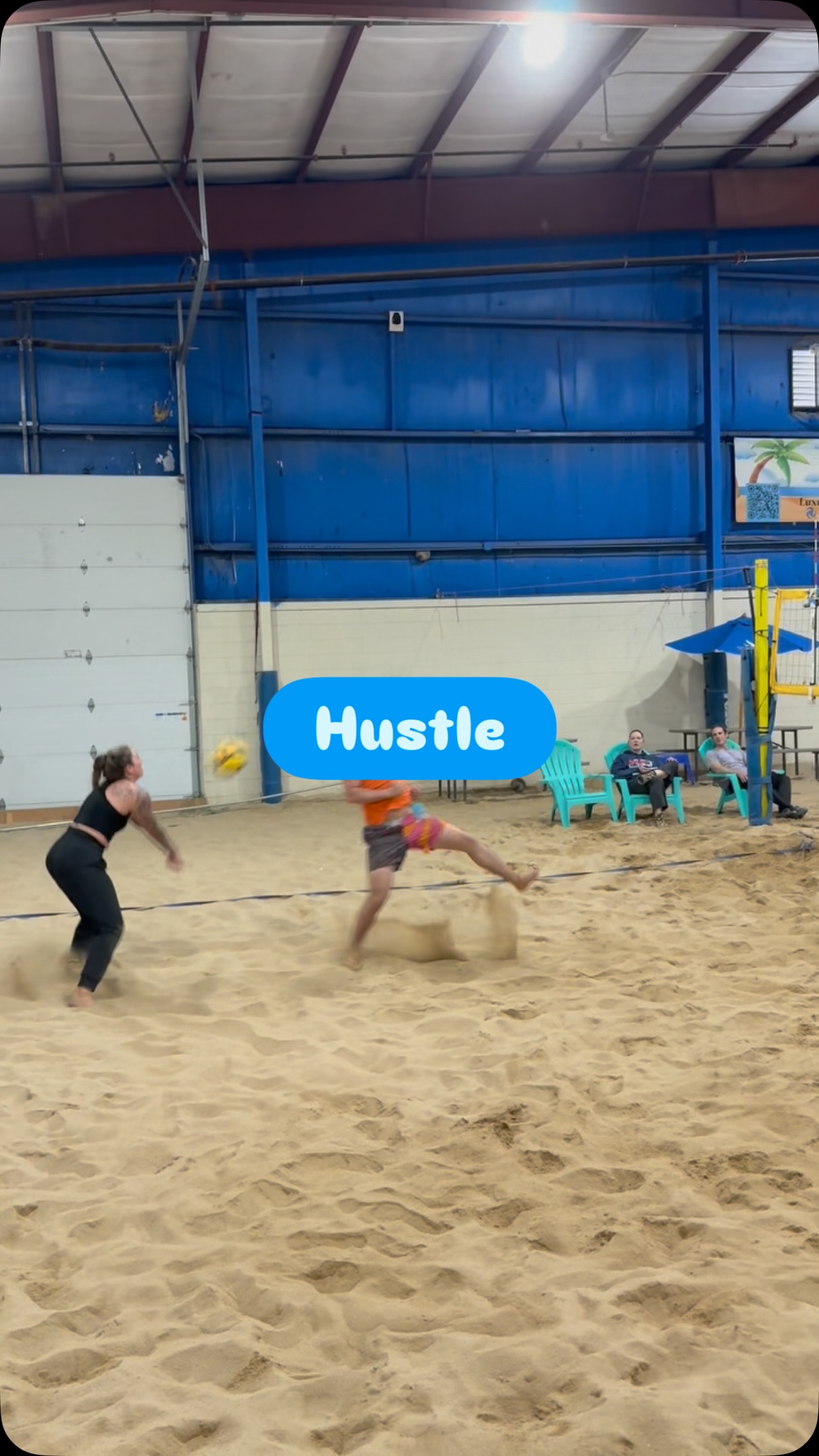 Turning the “hustle” dial up to a 12! 🏐🥵