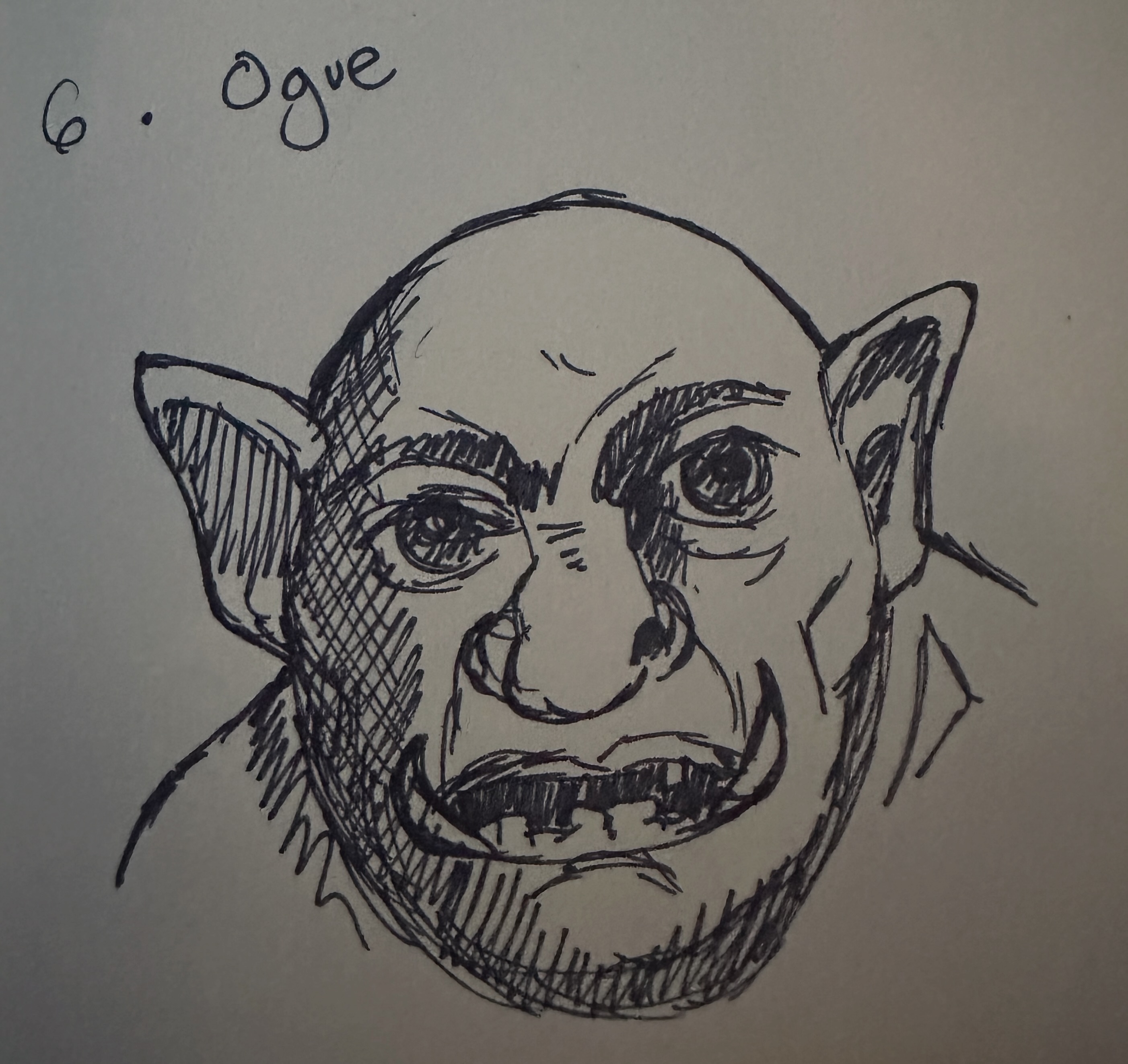N.6 Ogre #inktober2026 @momodead
