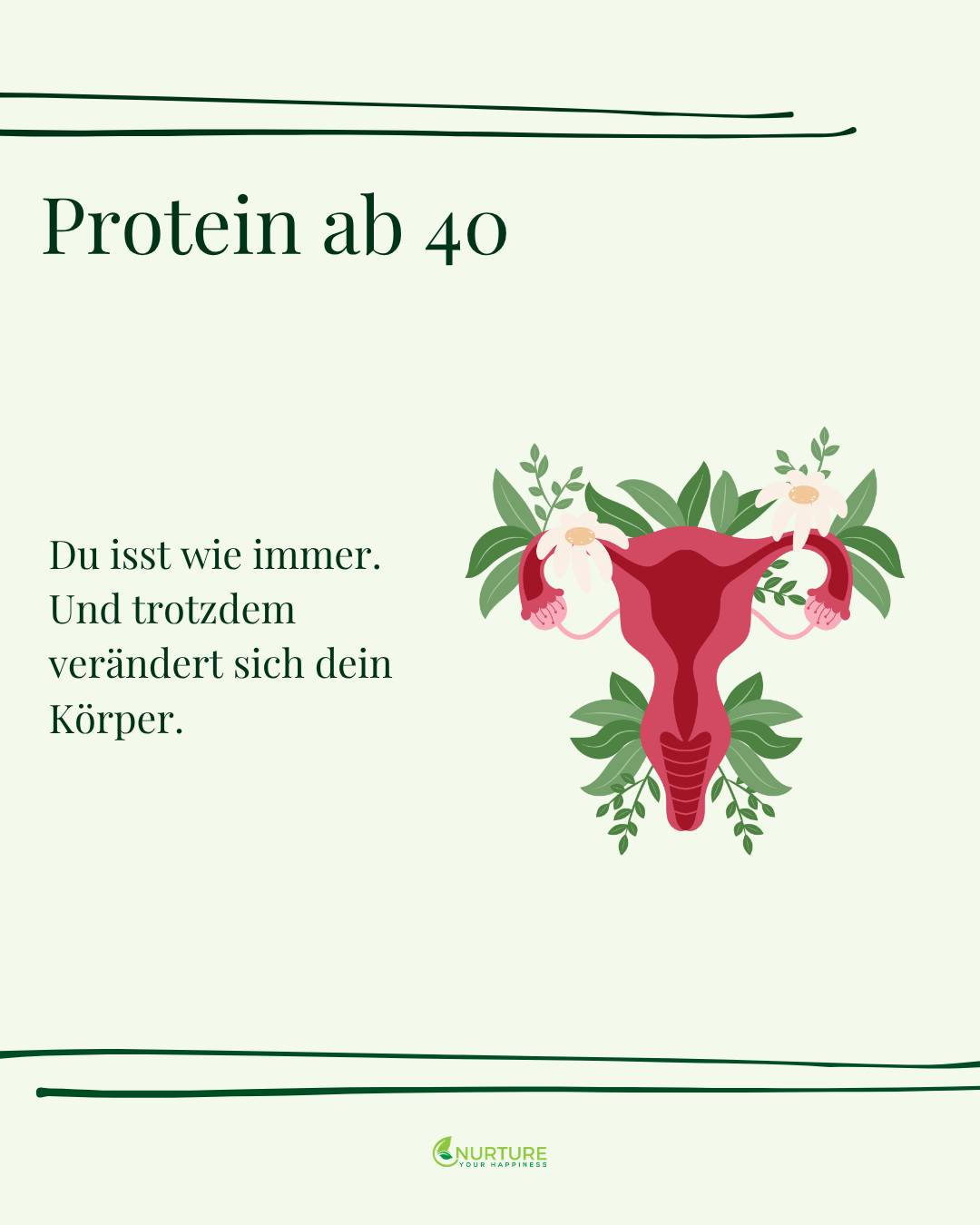 Du isst wie immer. Und trotzdem verändert sich dein Körper.
Das liegt nicht an dir. In der Perimenopause beginnt Östrogen zu schwanken und zu sinken. Und das betrifft viel mehr als deinen Zyklus.
Im Karussell erkläre ich dir, warum Protein ab 40 plötzlich so wichtig wird:
→ Muskeln
→ Blutzucker
→ Sättigung
Protein ist jetzt kein Fitness-Thema mehr. Es ist Basis.
Speichere dir den Post. Nächste Woche geht es darum, wie viel du brauchst und wie das mit Kindern am Tisch funktioniert.
Hattest du schon mal das Gefühl, dass «gleich essen wie immer» plötzlich nicht mehr funktioniert? 👇
#Perimenopause #Proteine #Muskelaufbau #Blutzucker #Wechseljahre #Frauenab40 #HormonCoach #Hormonbalance