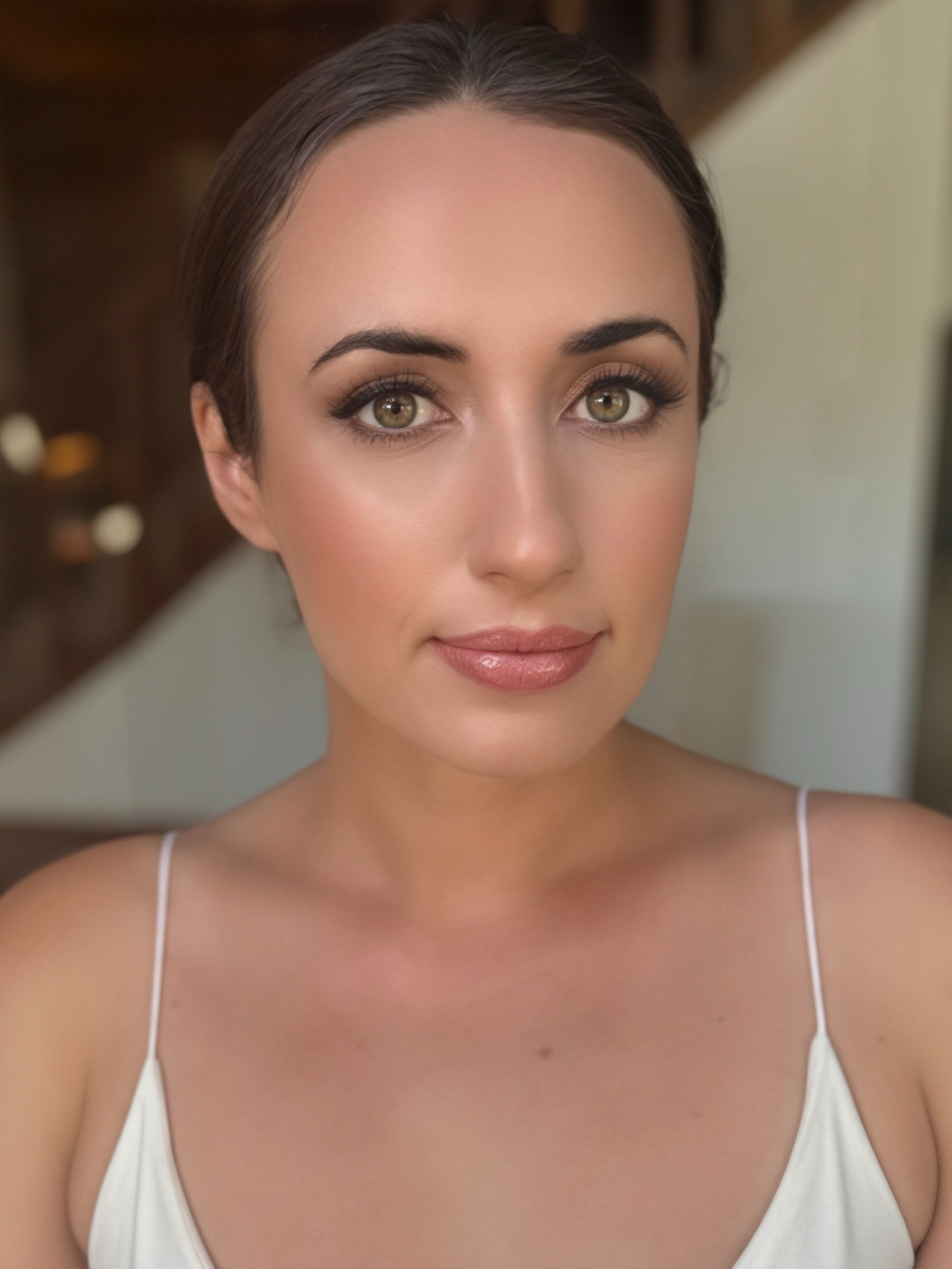 Bridal makeup preview. Dewy skin and a focus on the eyes for an elevated soft glam look. Makeup by Mel @yosemitemakeupandhair #softglamlook #bridalmakeup #yosemitemakeupartist #yosemitemakeup #makeuptrial