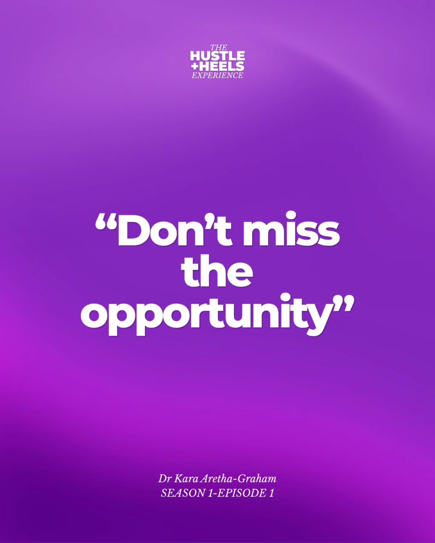 Dr Kara said don’t miss the opportunity, and honestly, some of us needed to hear that! 👀
If you've been second-guessing your next big move, you NEED to hear this conversation.
Comment PODCAST and we'll send you the links 💜