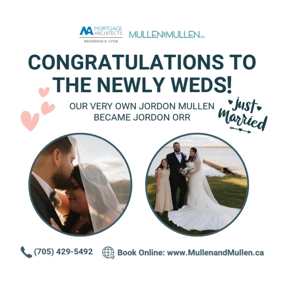 💍 CONGRATULATIONS TO THE NEWLYWEDS! ❤️
Our very own Jordon Mullen got hitched this past weekend! 🥂
Wishing Jordon and Bobby a lifetime of love, laughter, unforgettable adventures, and all the happiness in the world.
As a team, we are celebrating this milestone with you. Cheers to your Happily Ever After! 💕✨
MORTGAGE ARCHITECTS, BROKERAGE #12728
#JustMarried #Congratulations #LifesMoments #MullenandMullen #WasagaBeach #Clearview #MortgageArchitects