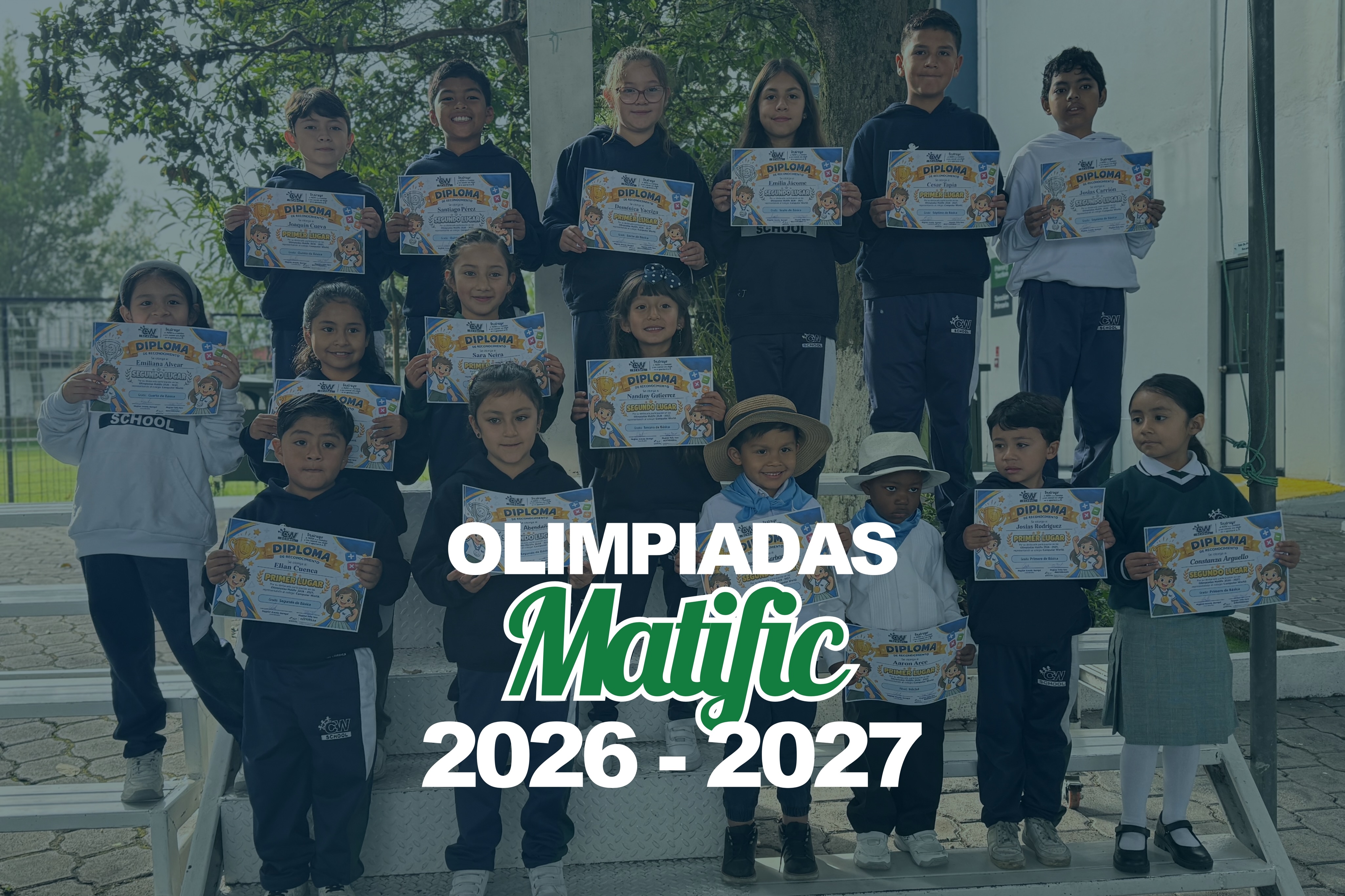 Nuestros estudiantes tuvieron una destacada participación en las OLIMPIADAS MATIFIC 2026 - 2027!! Representando a CW SCHOOL!! 👏👏
#matemáticas #matematica #Ecuador #escuela #colegio