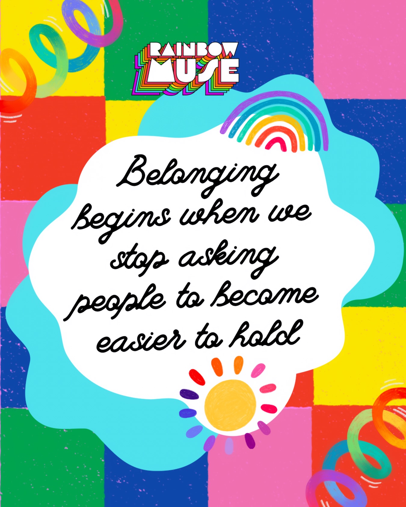 What if support wasn’t about making people easier to manage, teach, include or understand?
What if we became more curious about the spaces we create, the expectations we inherit, and who gets asked to change in order to belong?
There is so much possibility when we move beyond compliance and towards curiosity, dignity and genuine belonging. ❤️🌈🥰
#RainbowMuse #Neurodiversity #NeurodiversityAffirming #BeyondCompliance #NeurodiversityAffirmingPractice