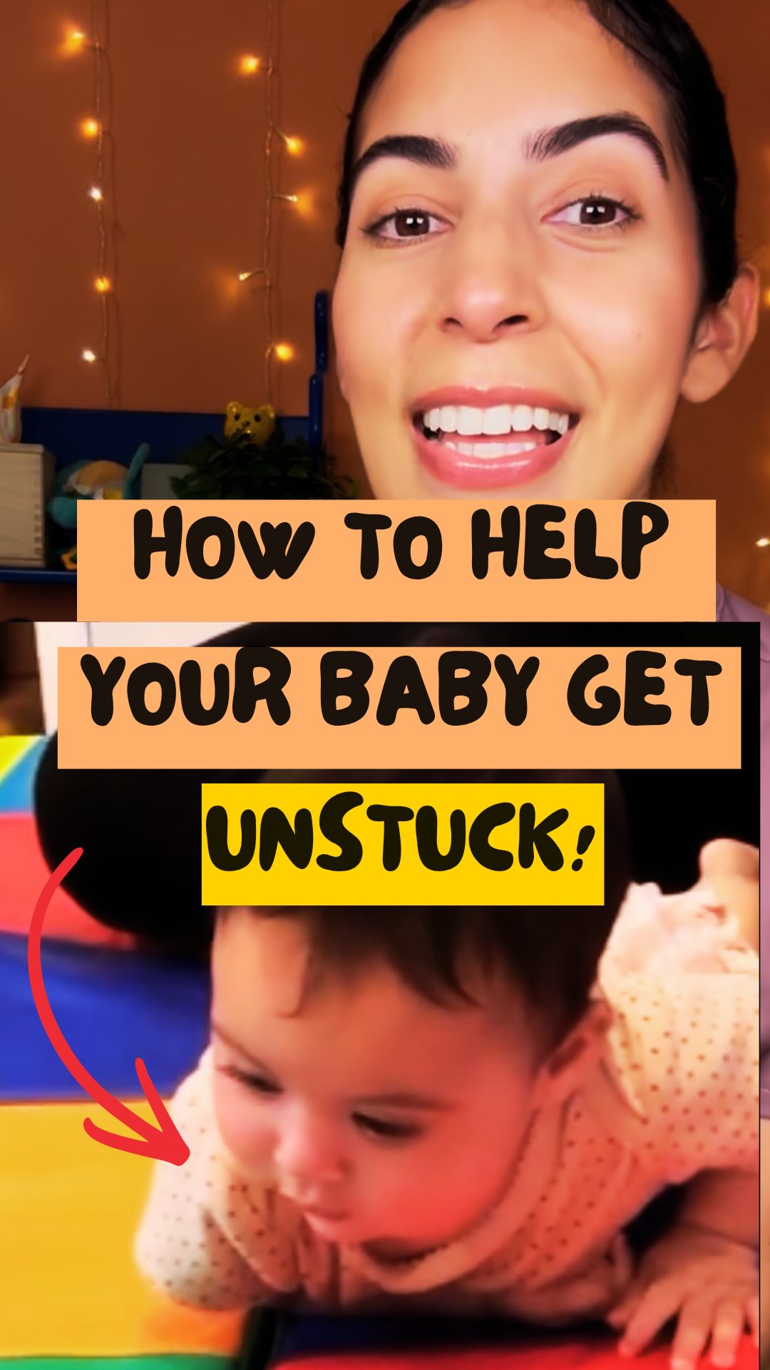 Does your baby’s arm get stuck when rolling over?
SAVE/SHARE this video for later! 🤍
Helping your baby learn how to get unstuck on their own will help them learn this skill even faster! 🥳
Comment “GUIDE” for my Milestone Troubleshooting Guide and get strategies to solve problems like this sent to your DMs 👇
FOLLOW for more tips 💕
#baby #babyreels #tummytime #newmom #milestones