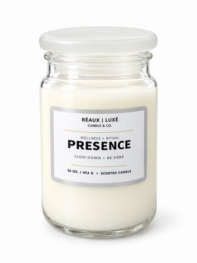 Introducing PRESENCE from the Wellness + Ritual collection by RĒAUX | LUXĒ.
Infused with the soothing fragrance of Honey + Chamomile, Presence is your invitation to slow down and reconnect with the moment you’re actually in.
☀️ Make it part of your morning routine.
📝 Light it while journaling or reflecting.
✨ Create a little space to breathe between life’s busy moments.
You don’t always need a new routine. Sometimes, you just need to be more intentional about the one you already have.
Let PRESENCE remind you to SLOW DOWN. BE HERE.
🛍️ Shop PRESENCE now at reauxluxe.com.
Tag someone who needs a moment to themselves. 🤎
#REAUXLUXE #PresenceCandle #MindfulLiving #WellnessAndRitual #IntentionalLiving