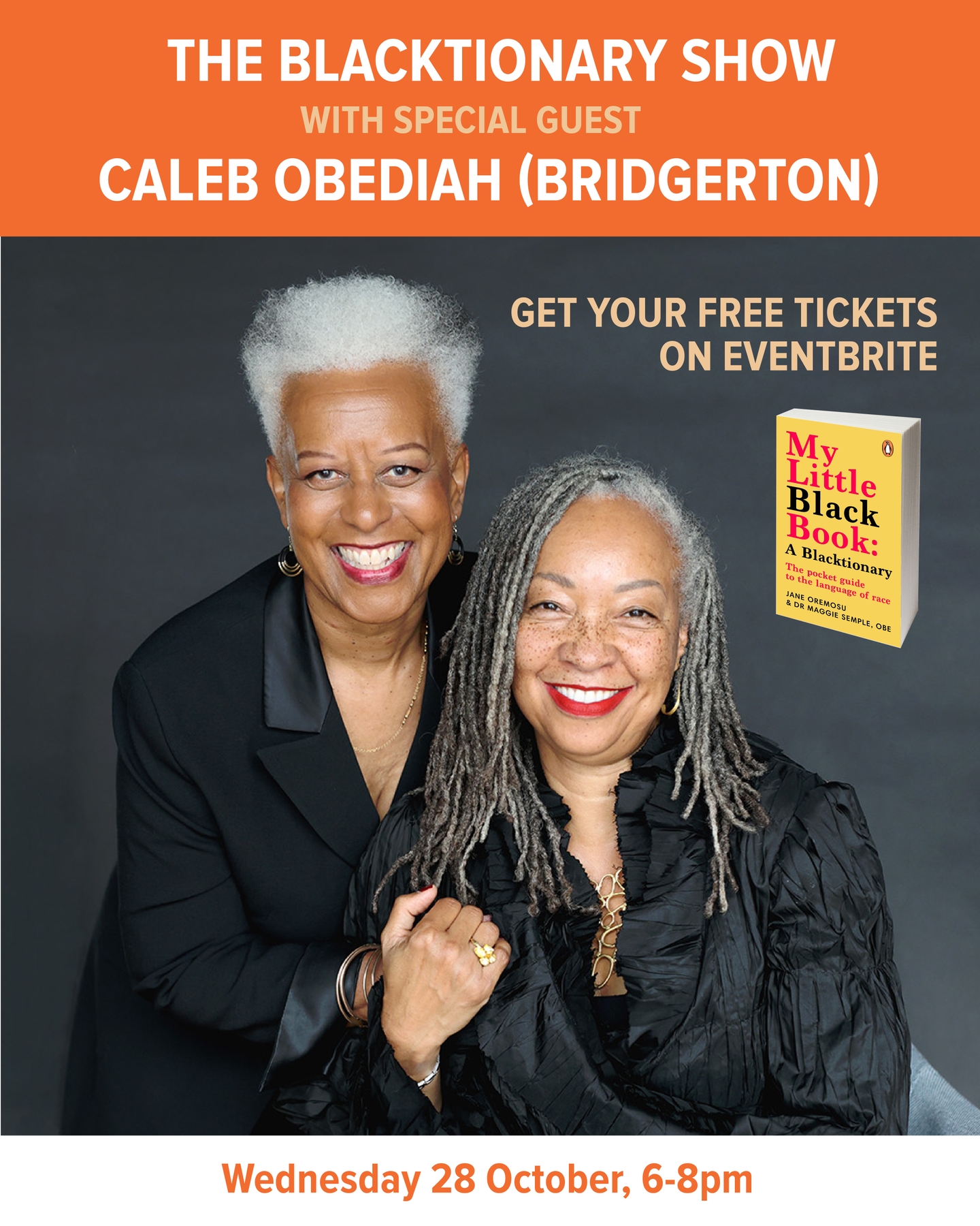 We are hosting a special Blacktionary Show on Wednesday 28 October with special guest Bridgerton star Caleb Obediah in celebration of Black History Month.
Come ready to learn, laugh, and be uplifted as words come alive through storytelling, and shared community energy. Whether you’re passionate about culture, curious about the power of language, or simply looking for an event that celebrates identity and connection, this is a space for you. Bring your friends, your family, your colleagues and your curiosity - everyone is welcome.
Want to join us? Book your tickets here via @eventbrite (linked in bio)
They are going fast so make sure you secure your spot!
#BlacktionaryShow #BlackHistoryMonth #BHM2026