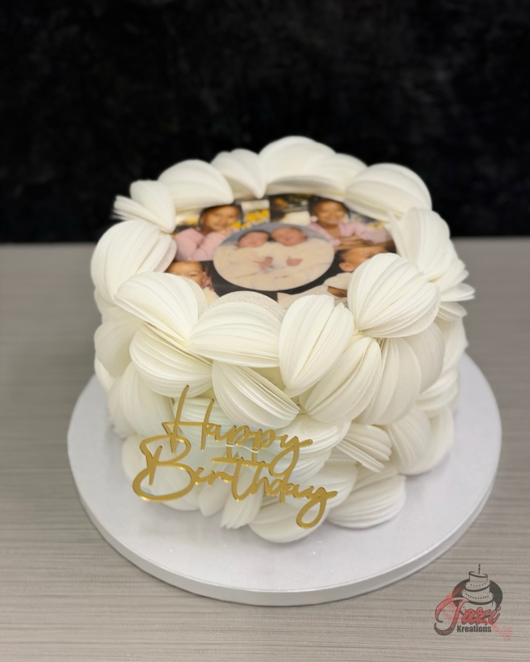 A timeless cake for a very special birthday! 🤍
This elegant white petal cake features a personalised photo design and a beautiful gold “Happy Birthday” topper, creating a simple yet stunning celebration piece. 🎂✨
Have a cake idea in mind? Send us your inspiration and let’s create something special for you! 💕
Message us to order your custom cake and follow us for more custom cake ideas!📩
-
-
-
#PetalCake #BirthdayCakeIdeas #CustomCakeDesign #tallahasseebaker #Jazikreations