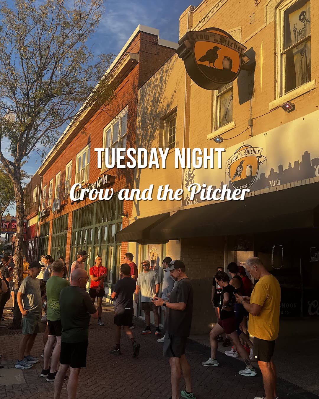 What a night at Crow and the Pitcher @thecrowbarslc ! 🍻 We had so much fun — amazing patio with Halloween decorations already up, great food (those tacos!), beer prices that don't hurt, and extremely friendly staff. Thank you so much — we would love to come back soon!
Next up: Tuesday 6:30 PM at The Break Sports Grill, 4760 S 900 E, Murray. See you there! 🏃
#CraftPubRunners #BeerIsGoodForRunning #SaltLakeCity #SLC #Utah #UtahGram #DowntownSLC #801 #RunClub #RunningCommunity #RunnersOfInstagram #RunForFun #RunHappy #InstaRunners #GroupRun #CraftBeer #BeerRunners #UtahBeer #RunForBeer #CrowAndThePitcher